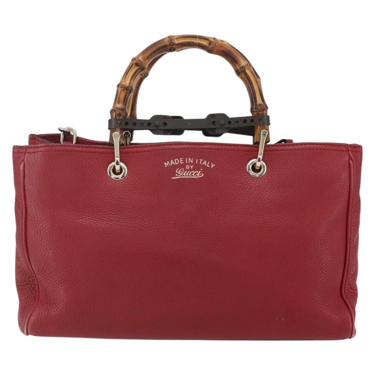 Gucci Gucci Bamboo Shopper Tote Leather Size ONE SIZE - 1 Thumbnail