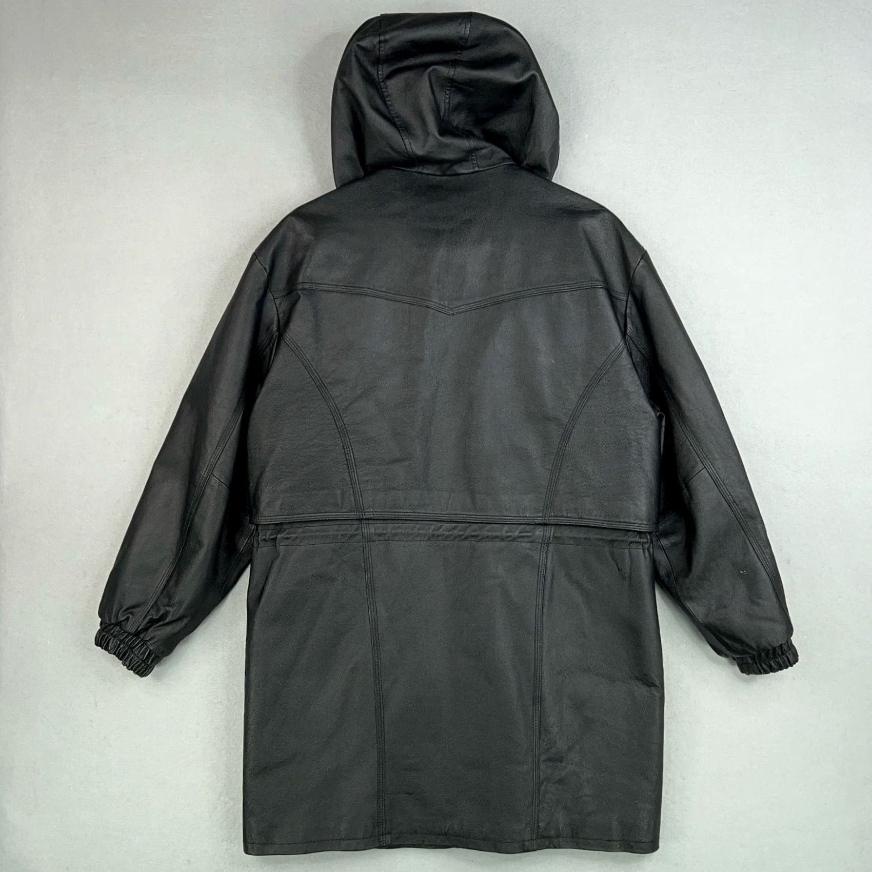 G-III VINTAGE G III Jacket Womens Medium Leather Hooded Full Zip Edgy Motorcycle Urban Mens Womens Size M / US 6-8 / IT 42-44 - 6 Thumbnail