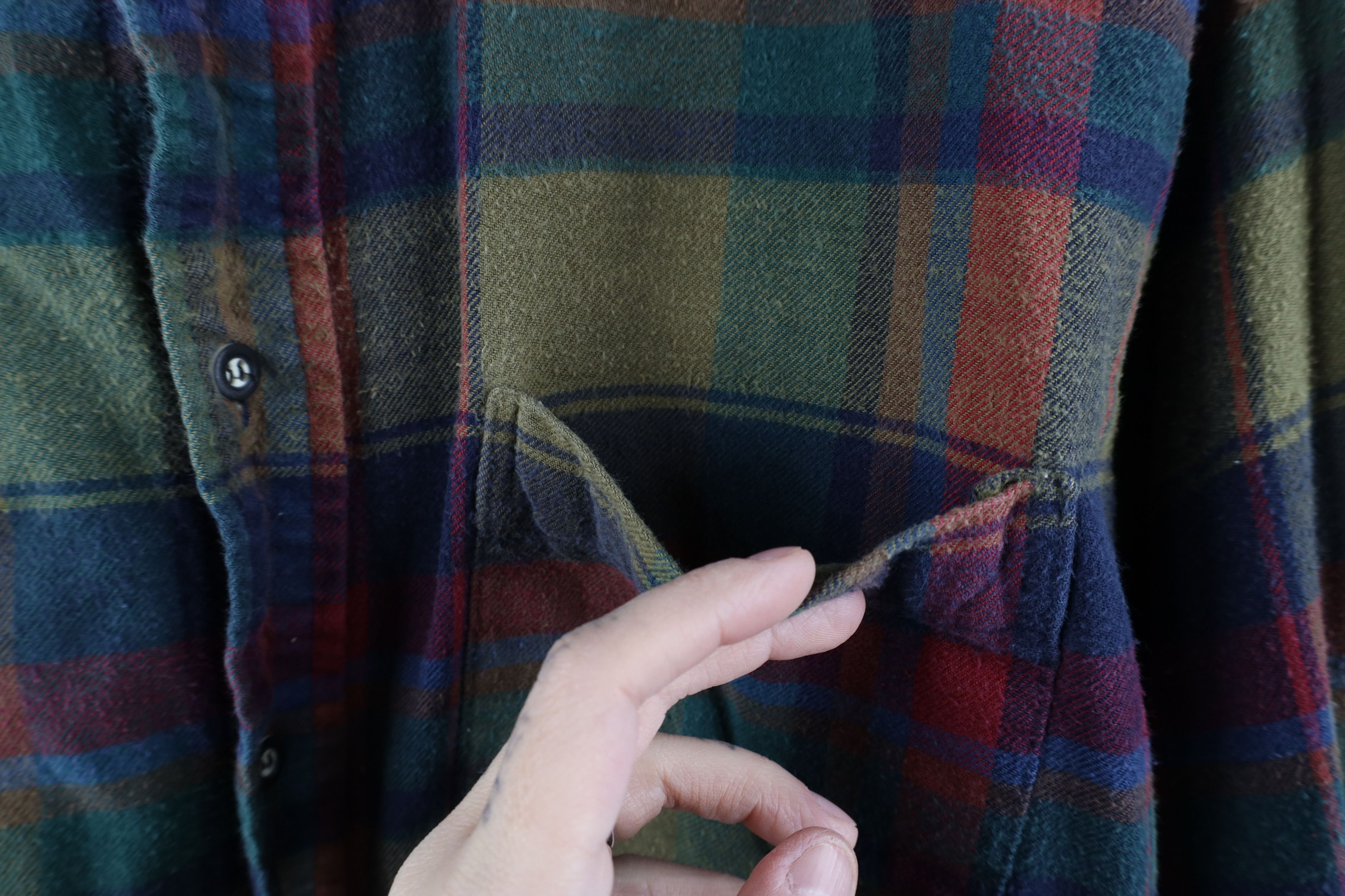 Vintage Vintage 90s Streetwear Rainbow Plaid Flannel Button Shirt Size US M / EU 48-50 / 2 - 9 Thumbnail