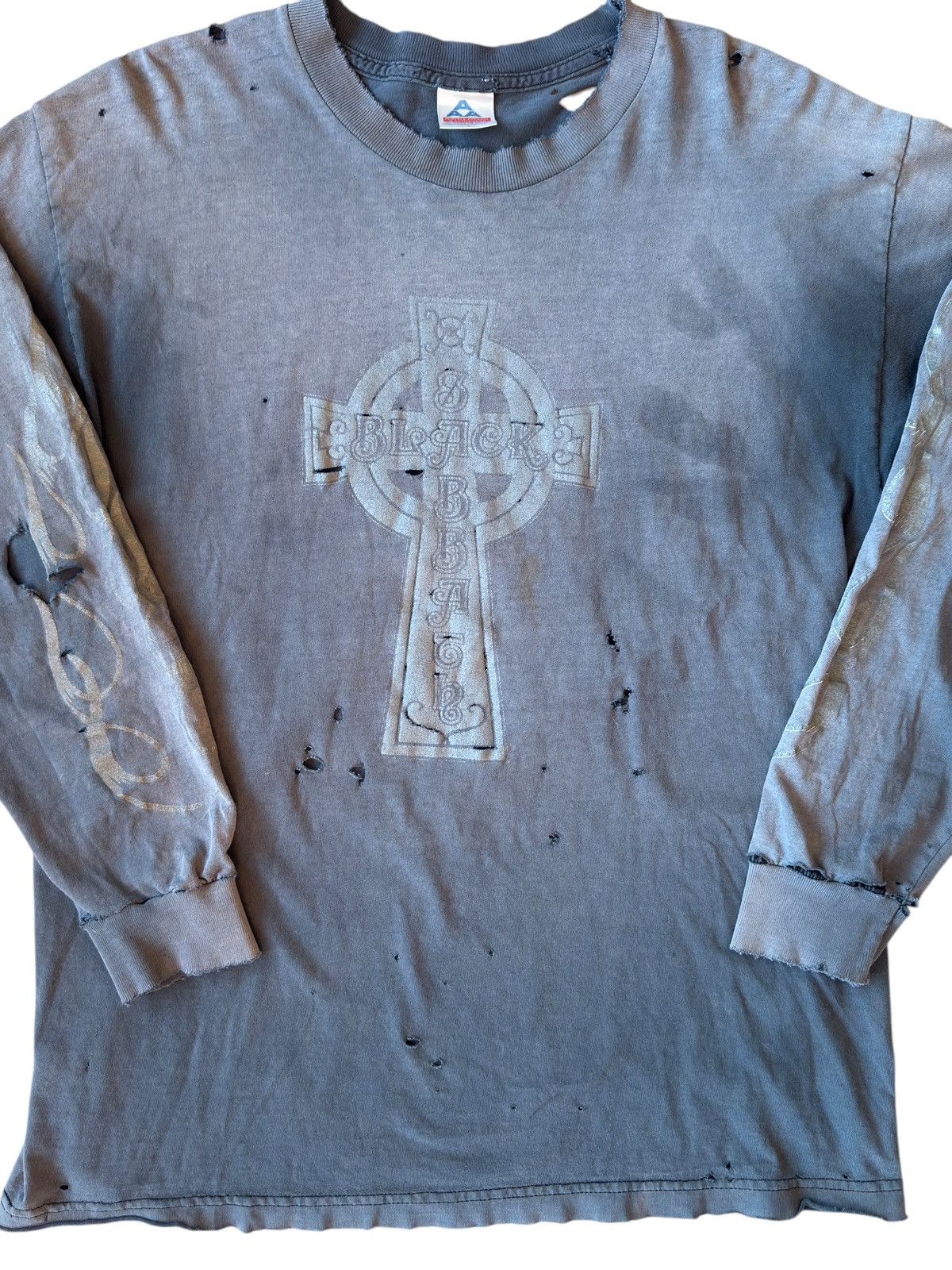 Band Tees THRASHED Vintage Black Sabbath Long Sleeve Tee Size US L / EU 52-54 / 3 - 5 Thumbnail