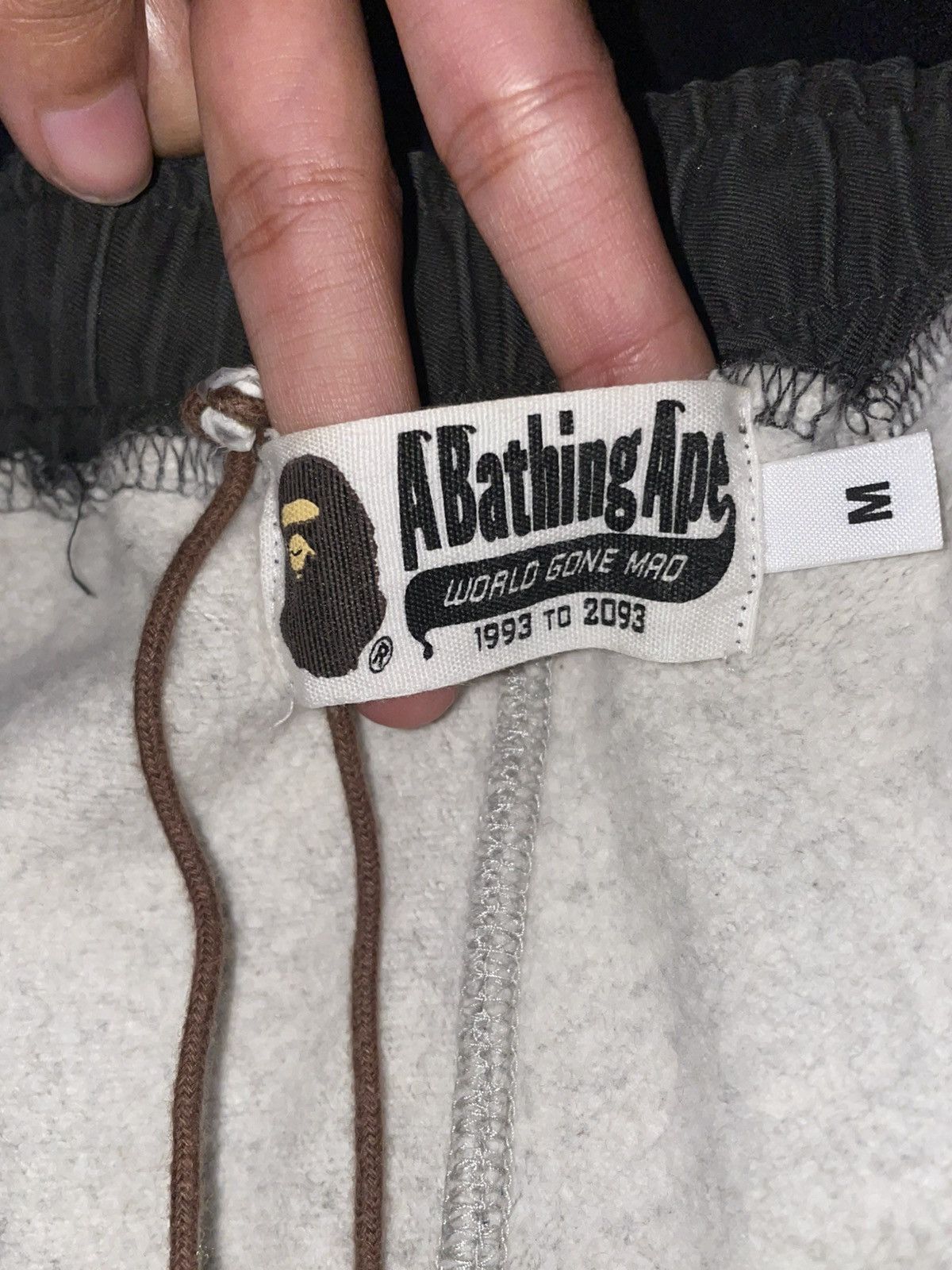 Bape Gray Bape Sweatpants Size US 29 - 3 Thumbnail