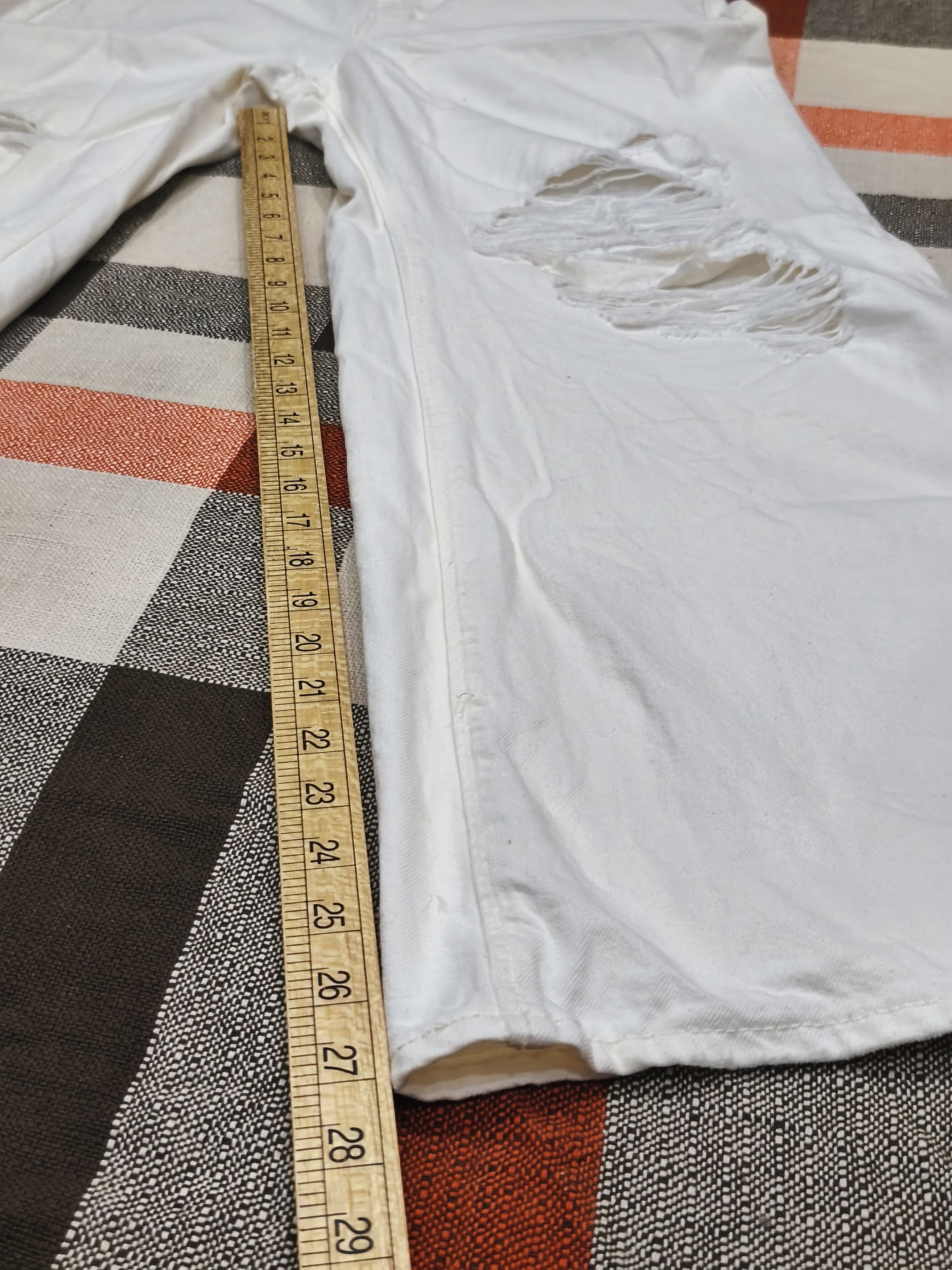 GU Distressed Gu jeans off white wide leg L Size 30" / US 8 / IT 44 - 16 Thumbnail