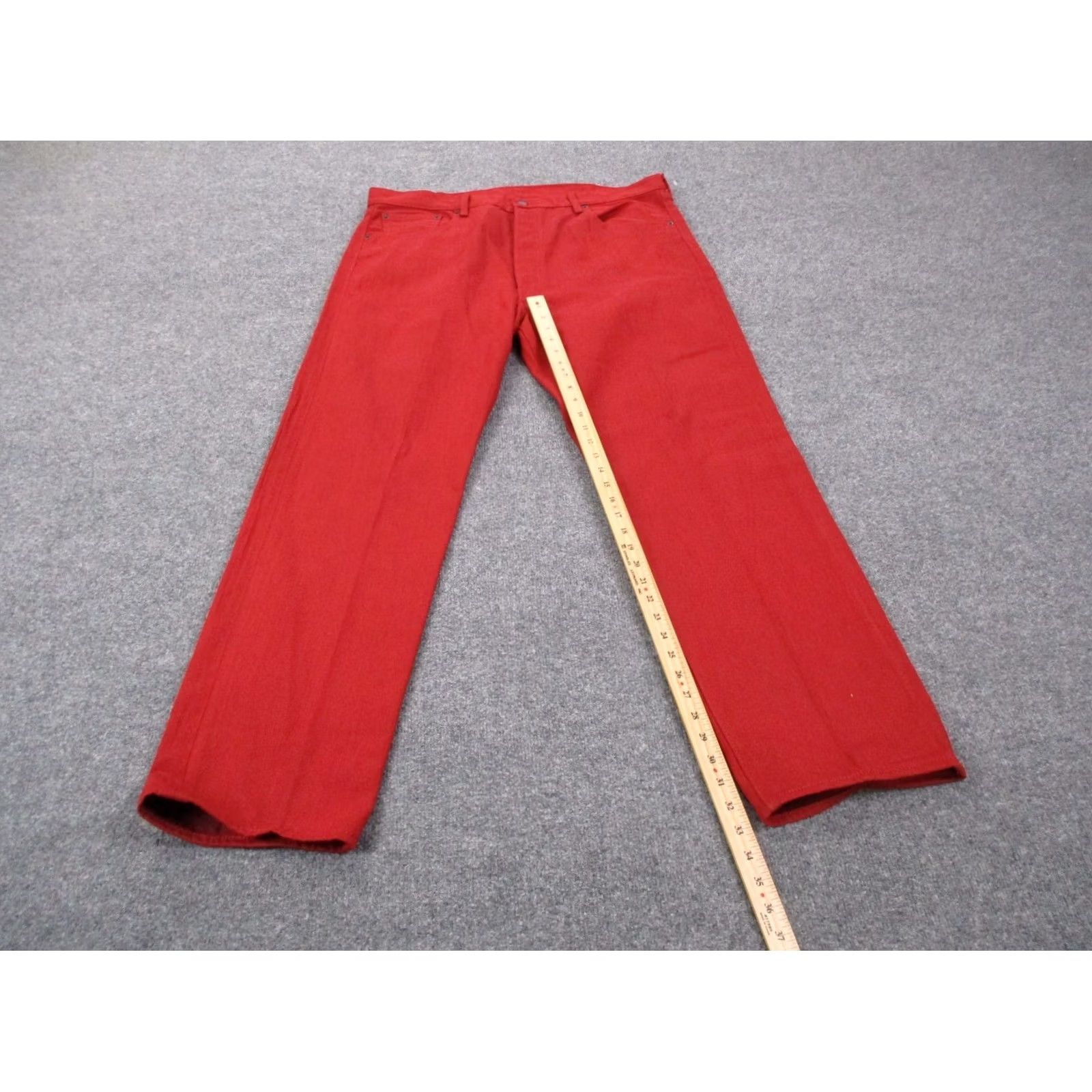 Levi's VINTAGE Levi's Jeans Mens 40 X 32 Red Denim Bootcut 501 XX Regular Pants Mens Size US 40 / EU 56 - 3 Thumbnail