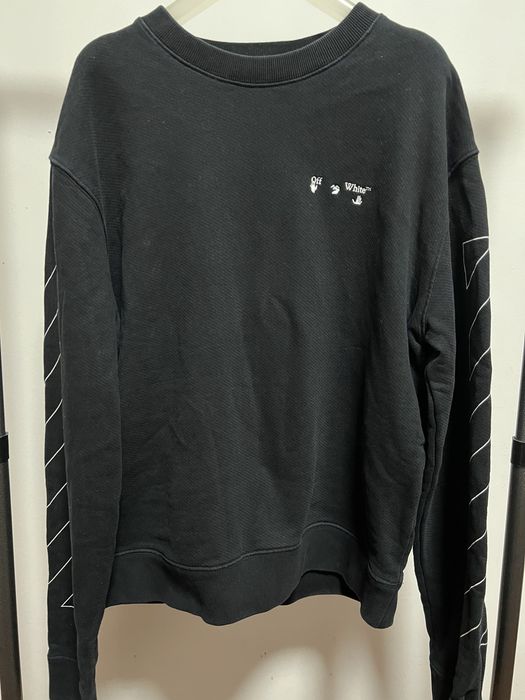 Off white diagonal sweatshirt hot sale