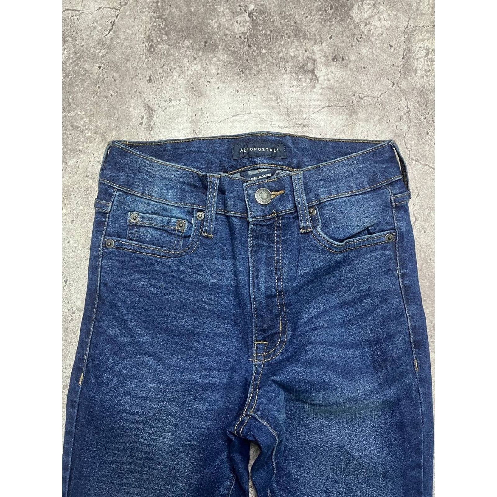 Japanese Brand Vintage Aéropostale High Denim Jeans Size 27 Stretch Fit Size 25" / US 0 / IT 36 - 2 Thumbnail