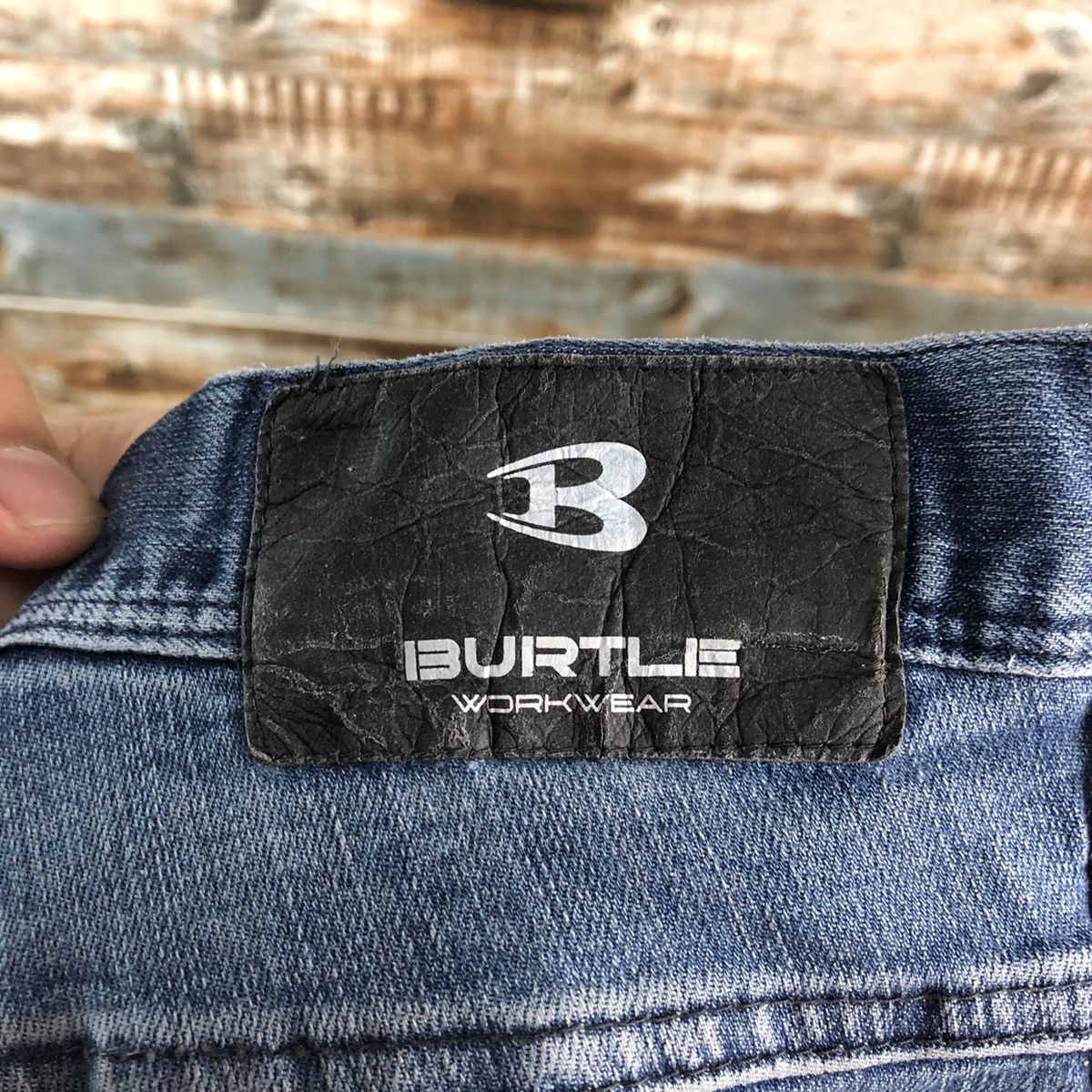 Japanese Brand Burtle Blue Distressed vintage Denim Pants #A2172 Size US 34 / EU 50 - 22 Thumbnail