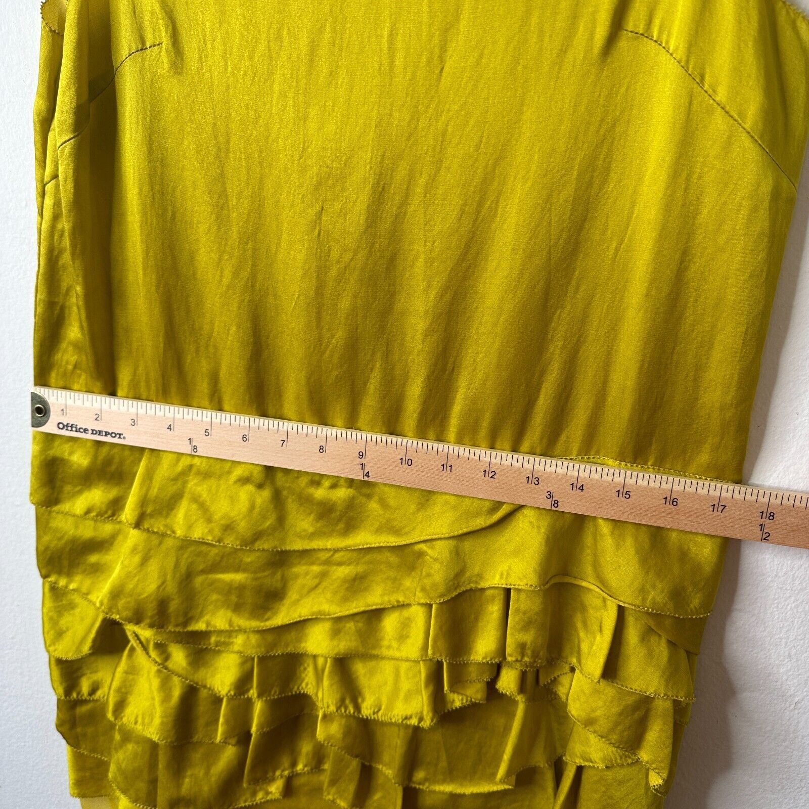 3.1 Phillip Lim 3.1 Phillip Lim Chartreus Yellow Silk Blend Tank Dress Mini Size XS / US 0-2 / IT 36-38 - 15 Thumbnail