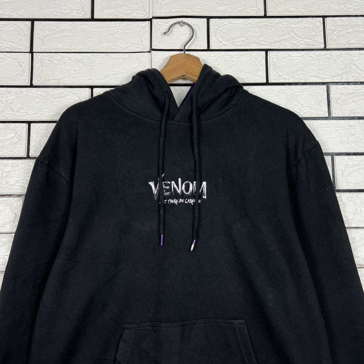 Marvel Comics MARVEL VENOM Pullover Hoodie Sweatshirt #4306-C195 Size US L / EU 52-54 / 3 - 8 Thumbnail