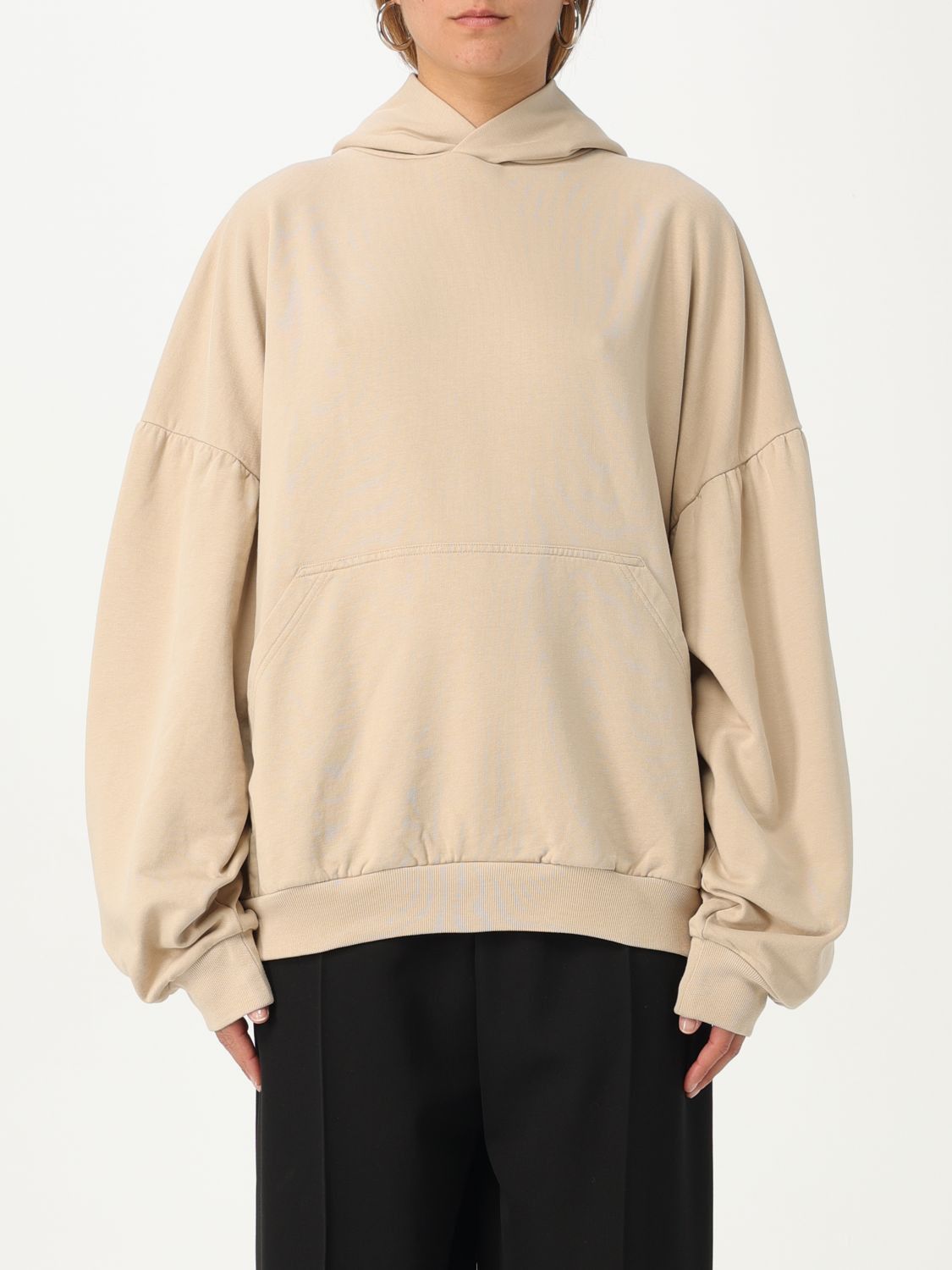 image of Balenciaga Sweatshirt Woman Yellow Cream, Women's (Size Medium)