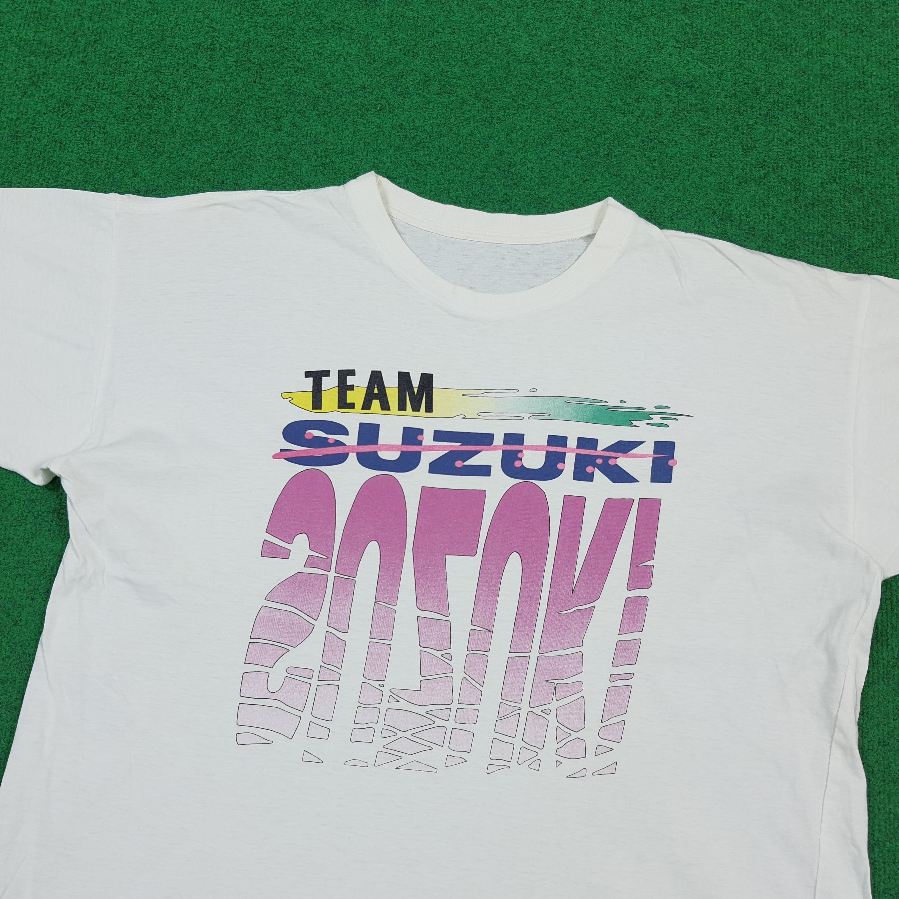 Japanese Brand Vintage Team Suzuki Japan Motorsports Tshirt C301N63 Size US L / EU 52-54 / 3 - 2 Thumbnail
