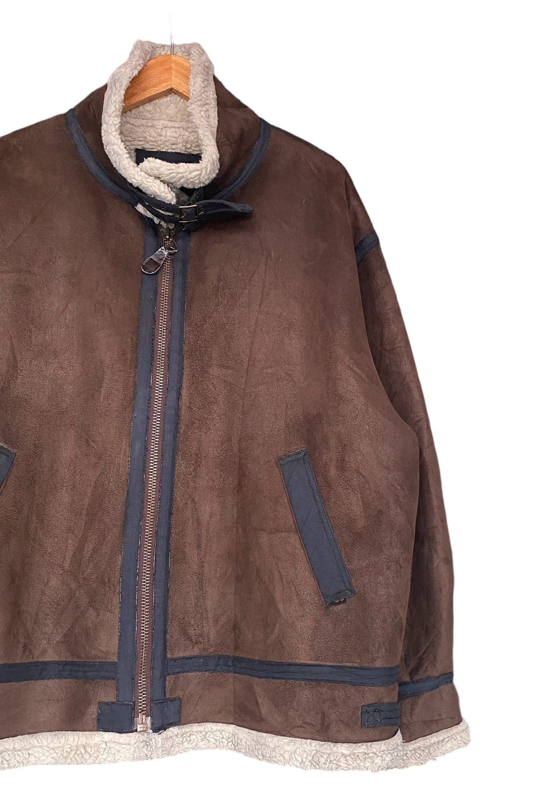 Alpha Industries Vtg ALPHA INDUSTRIES Sherpa Bomber B-3 Jacket Size US XXL / EU 58 / 5 - 2 Thumbnail