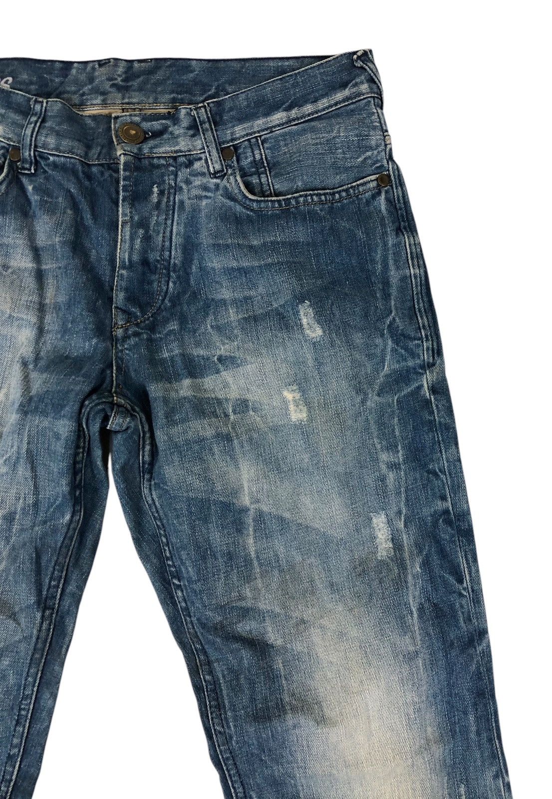Japanese Brand Jules Stone Washed Denim Jeans Size US 32 / EU 48 - 6 Thumbnail