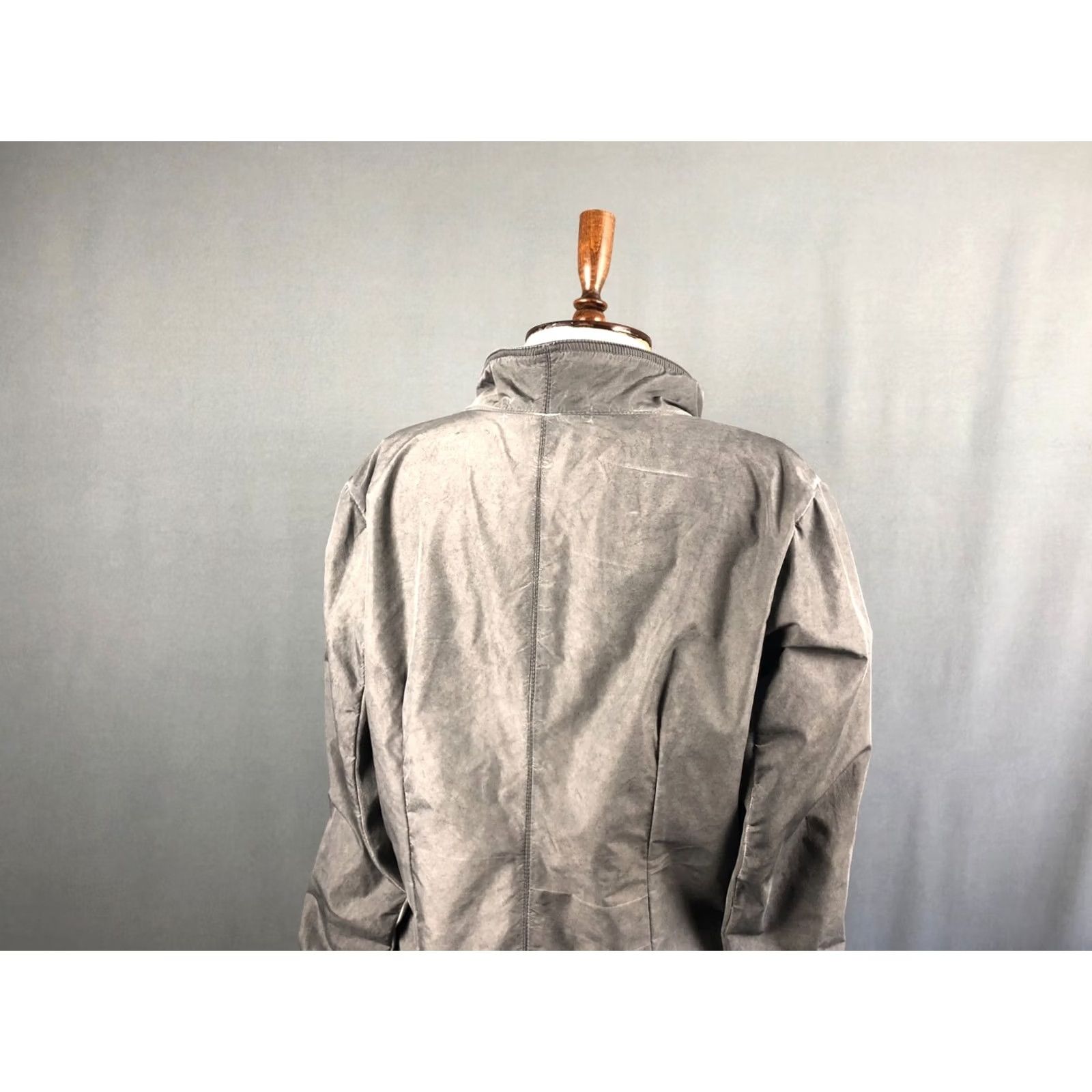 Vintage TR-900 Transit Par Such Full Zip Asymmetric Trench Coat Polyester Gray Women Size ONE SIZE - 5 Thumbnail