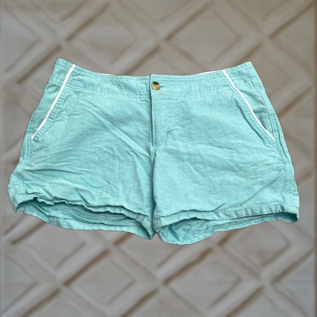Vintage Columbia Bermuda Shorts Womens 4 Blue Mid Rise Casual Cotton PFG Fish Outdoor 30x4 Shorts Womens/N/A Size 27" / US 4 / IT 40 - 1 Thumbnail