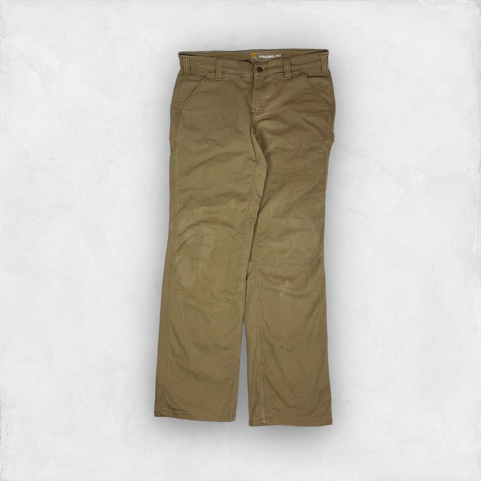 Carhartt × Vintage Carhartt Women's beige Cotton Original Fit Crawford Pants 10 Size 32" / US 10 / IT 46 - 3 Thumbnail
