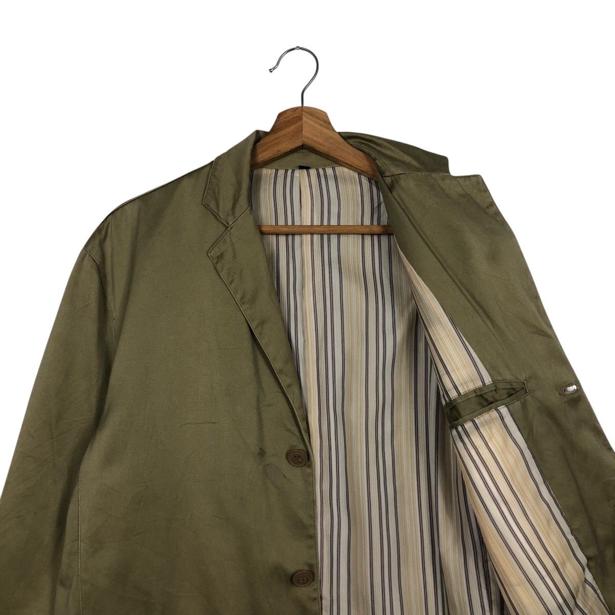 Issey Miyake 📌Vintage Chore Worker Jacket Blanket Striped Lining Size US L / EU 52-54 / 3 - 12 Thumbnail