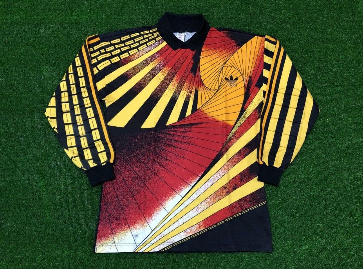 image of Fifa World Cup x German Fifa VTG Germany Gk Home World Cup 1990 Long sleeve Soccer Jersey in Black 