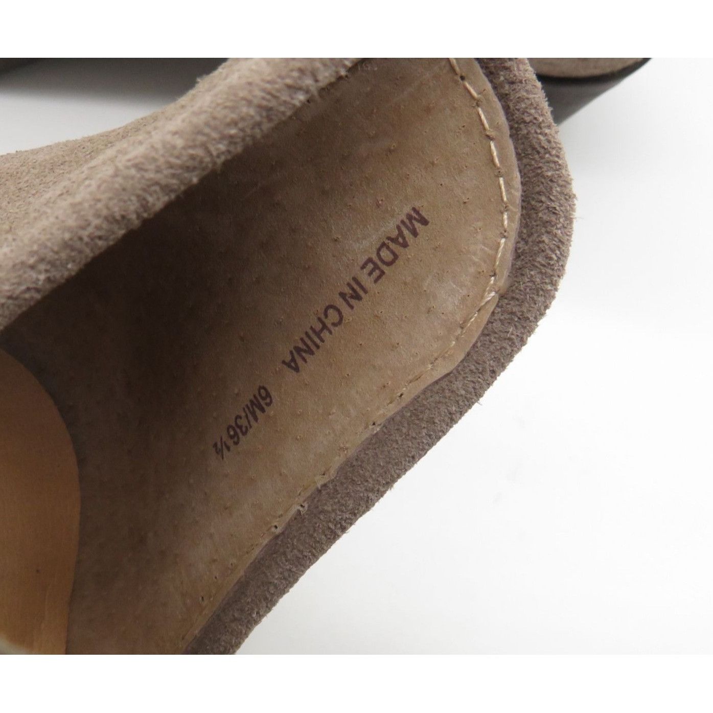 Lucky Brand Lucky Brand Taupe Perforated Suede Ankle Booties Womens Shoe Size US 6 / IT 36 - 6 Thumbnail
