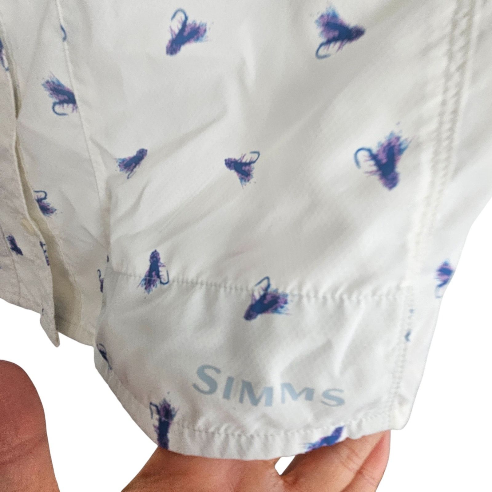 Simms Simms Womens Vented Isle Fishing Shirt S White Fly All Over Size S / US 4 / IT 40 - 7 Thumbnail