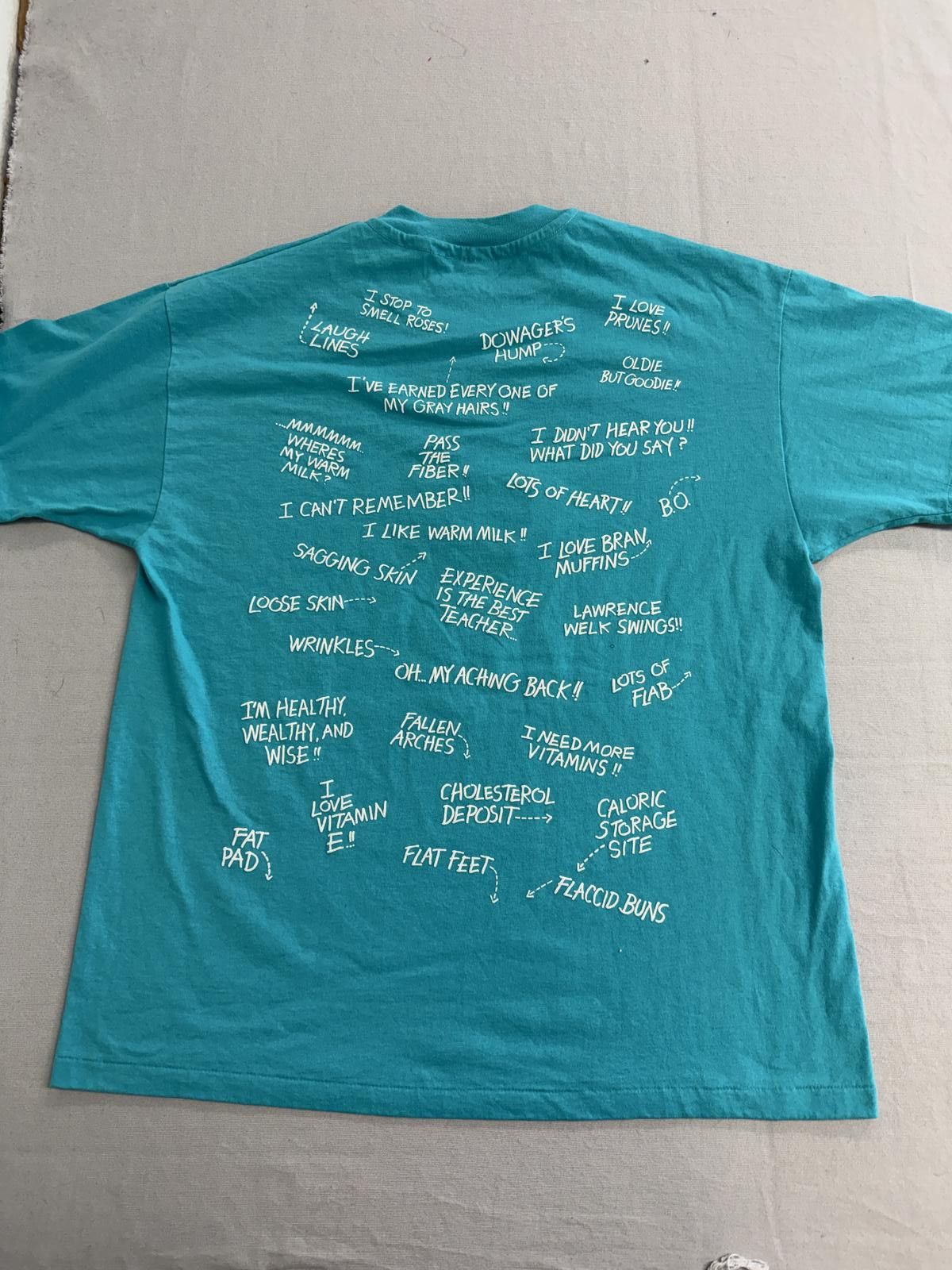 Hanes Vintage 50th Birthday Tshirt 1991 50ish Cliche Quotes Tee XL Size US XL / EU 56 / 4 - 2 Thumbnail