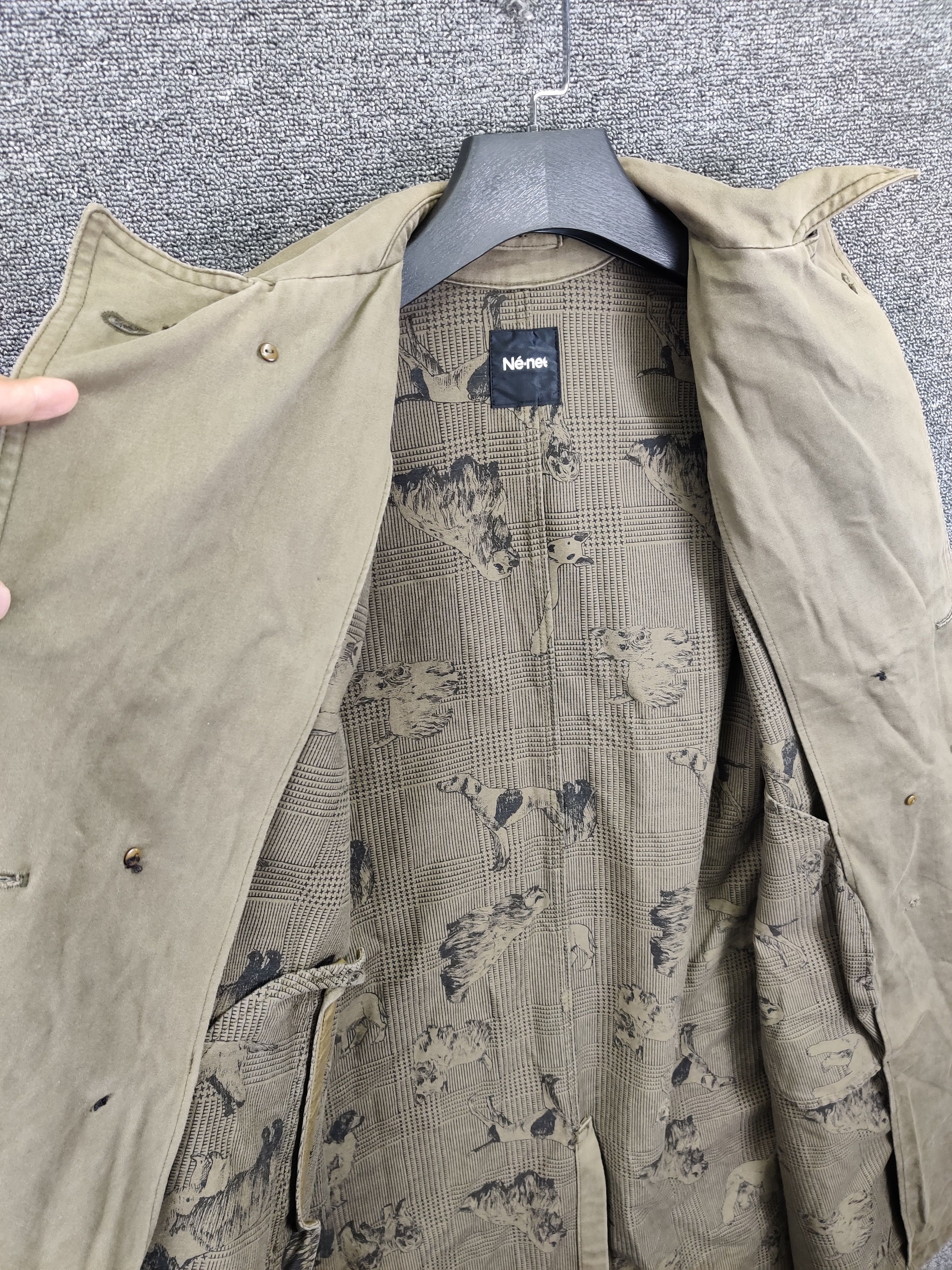 Ne-Net Vintage Ne-Net Double Breasted Sun Faded Trench Coat Size US XL / EU 56 / 4 - 7 Thumbnail