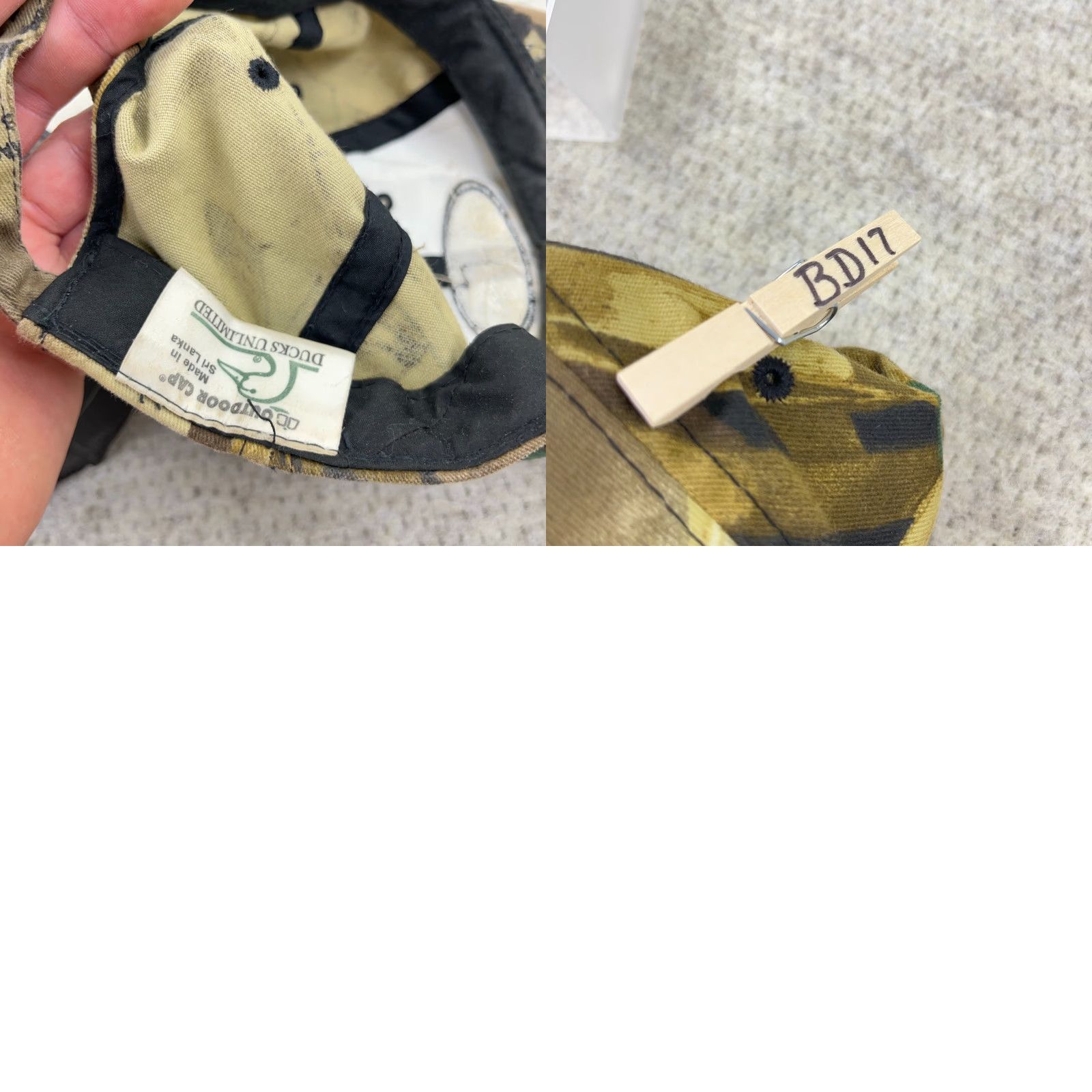 Vintage VINTAGE Ducks Unlimited Hat Cap Strap Back Camouflage Brown Men's Adult One Size Adjustable Outdoor USA 80s Retro Logo Hunting Nature Size ONE SIZE - 8 Thumbnail