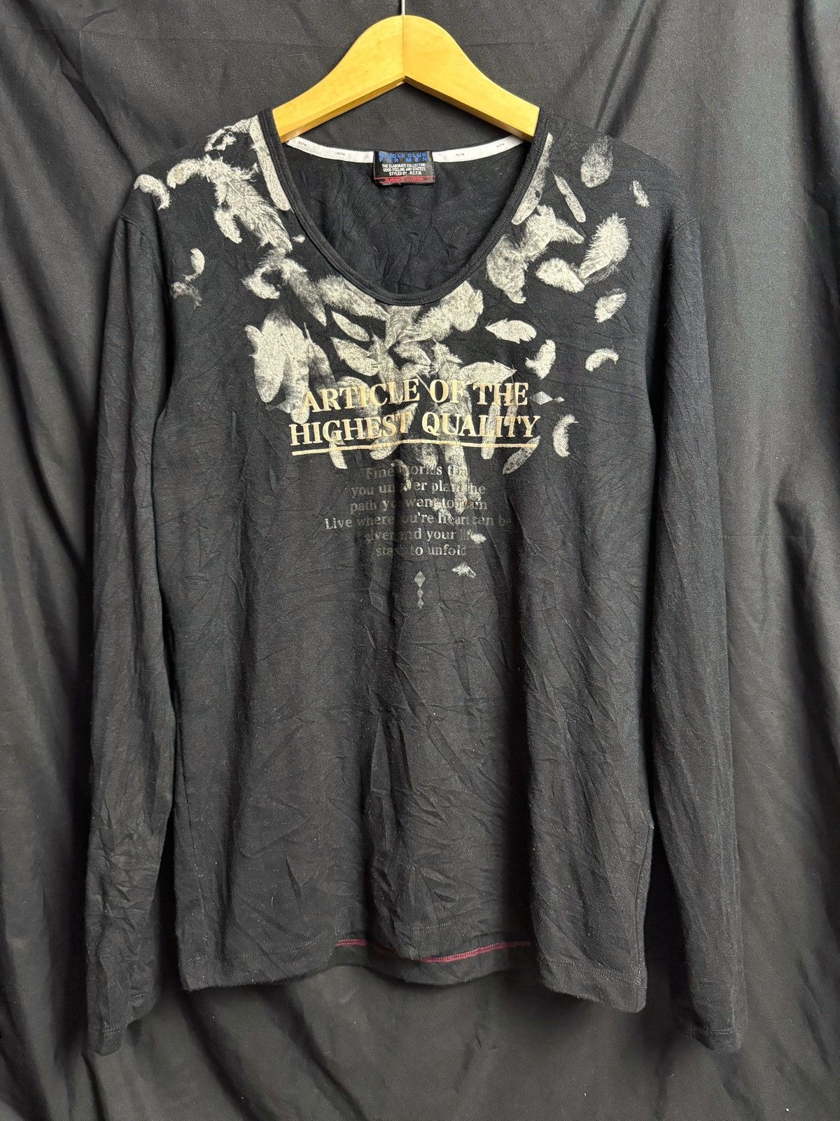 If Six Was Nine Nicole Club For Men Poem Long Sleeve Size US M / EU 48-50 / 2 - 1 Thumbnail
