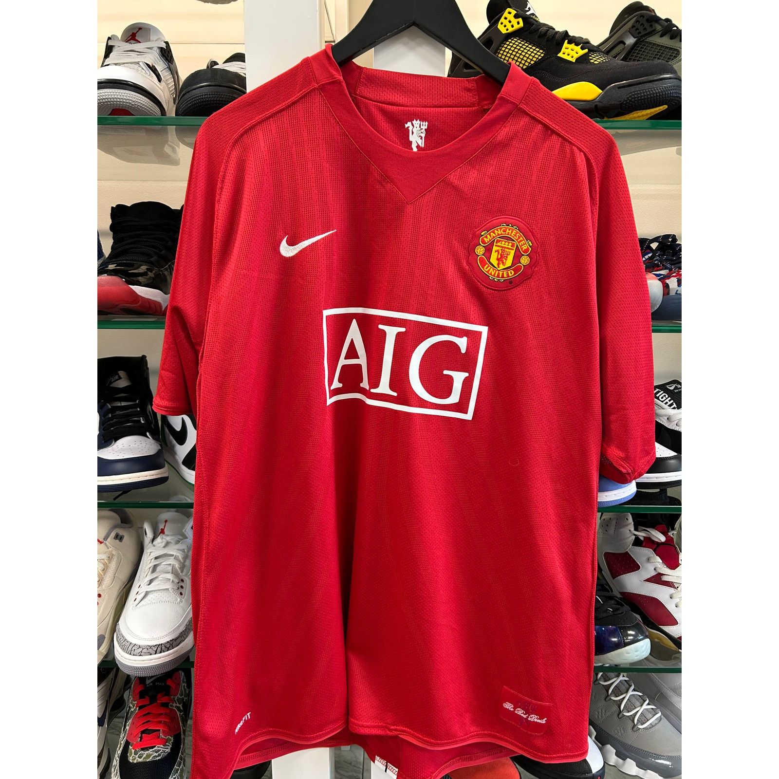 Nike Manchester United 2007-2008 home jersey size 2XL XXL B12 Size US XXL / EU 58 / 5 - 1 Thumbnail