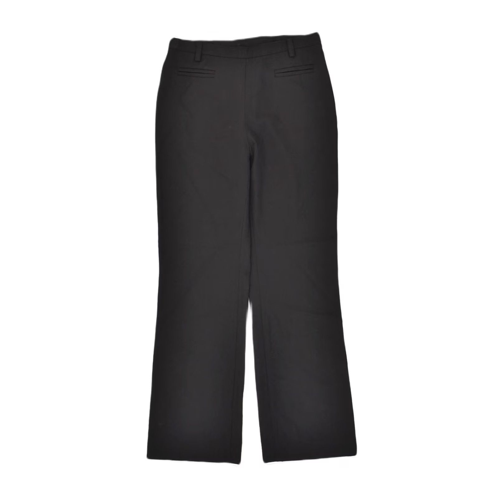 Vintage VINTAGE Womens Straight Suit Trousers Black W28 L30 Size 28" / US 6 / IT 42 - 2 Thumbnail