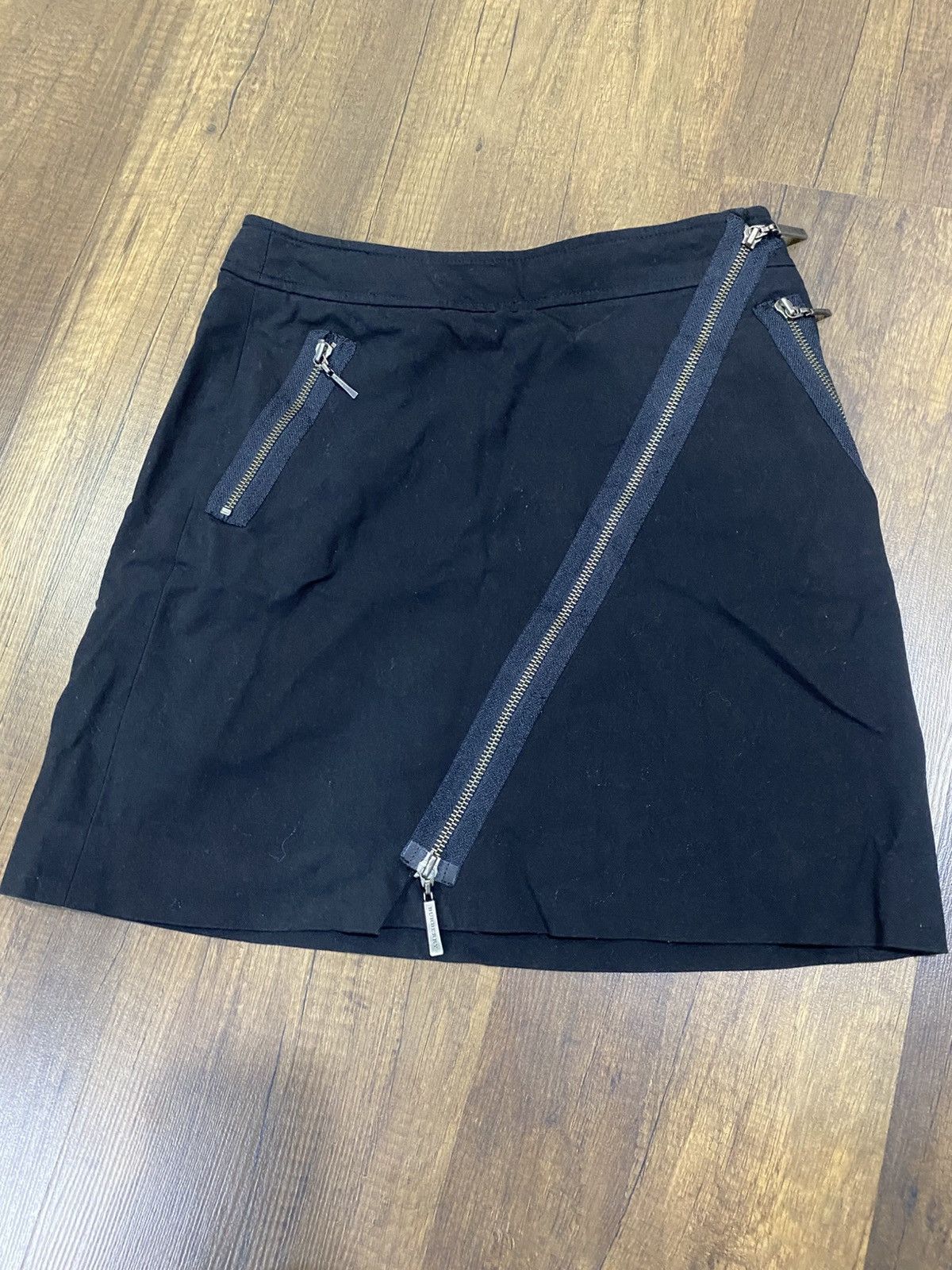 Burberry Burberry Blue Label Triple Zipper Cotton Skirt Size 26" / US 2 / IT 38 - 1 Thumbnail