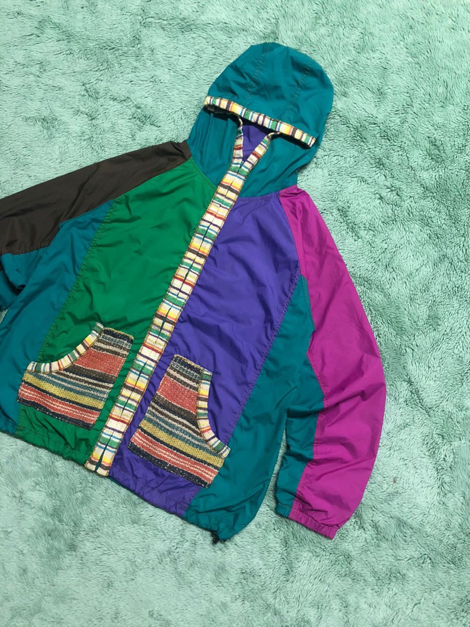 Japanese Brand JAPANESE BRAND ANTIBALISTIC MULTICOLOR LIGHT JACKET HOODIE Size US M / EU 48-50 / 2 - 7 Thumbnail