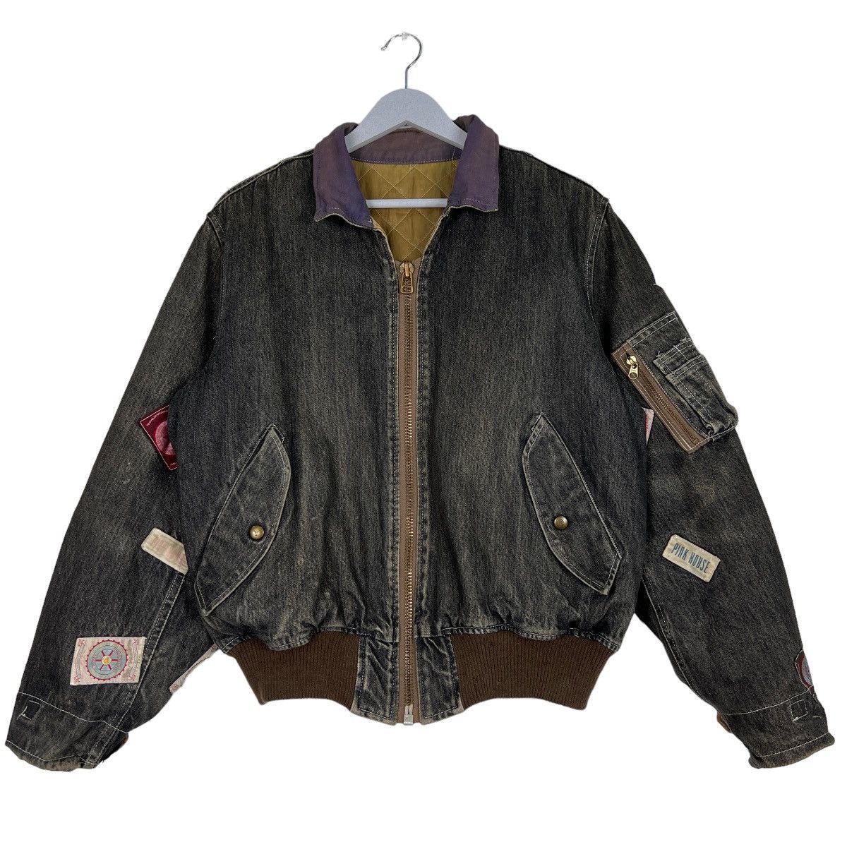 Pink House 🔥 ARCHIVES PINK HOUSE MULTI PATCHES DENIM BOMBER JACKET Size US M / EU 48-50 / 2 - 1 Thumbnail