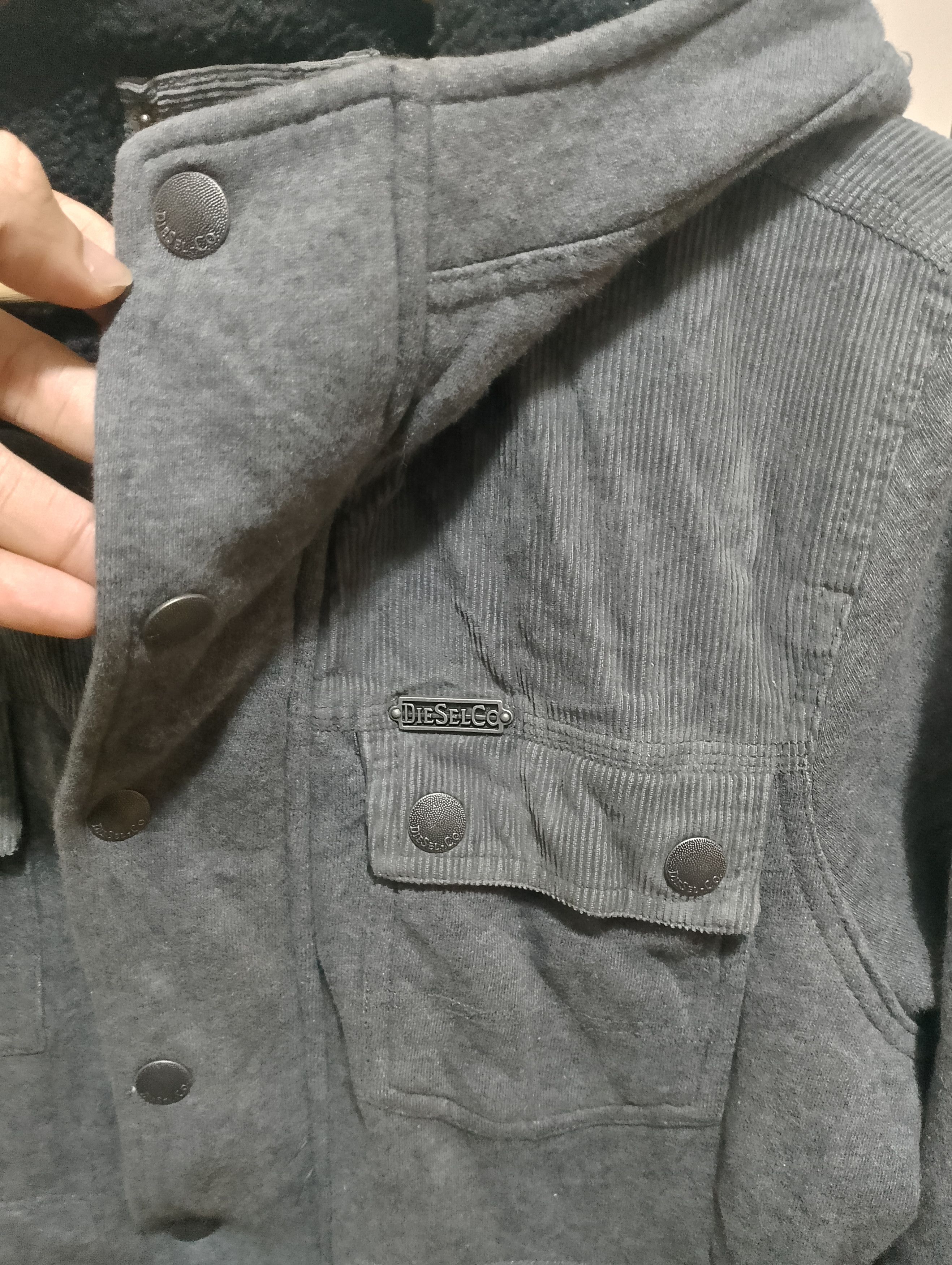 Diesel × Diesel Black Gold Diesel Washed Gray Zip Up Hoodie AvantGarde Jacket Y2K Size US S / EU 44-46 / 1 - 3 Thumbnail