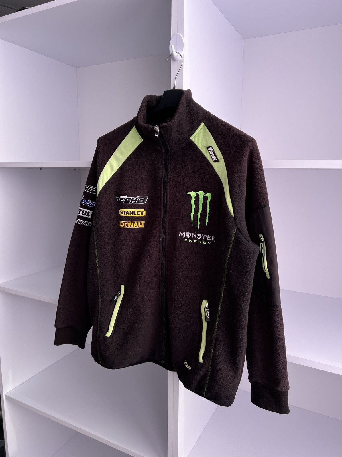 Vintage Vintage Techno Monster Energy racing fleece zip sweatshirt Size US M / EU 48-50 / 2 - 4 Thumbnail