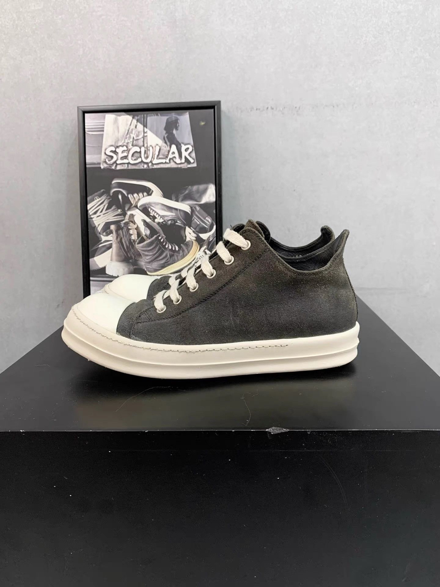 Rick Owens Rick Owens Mainline Leather Ramones K34 Size US 8 / EU 41 - 1 Thumbnail