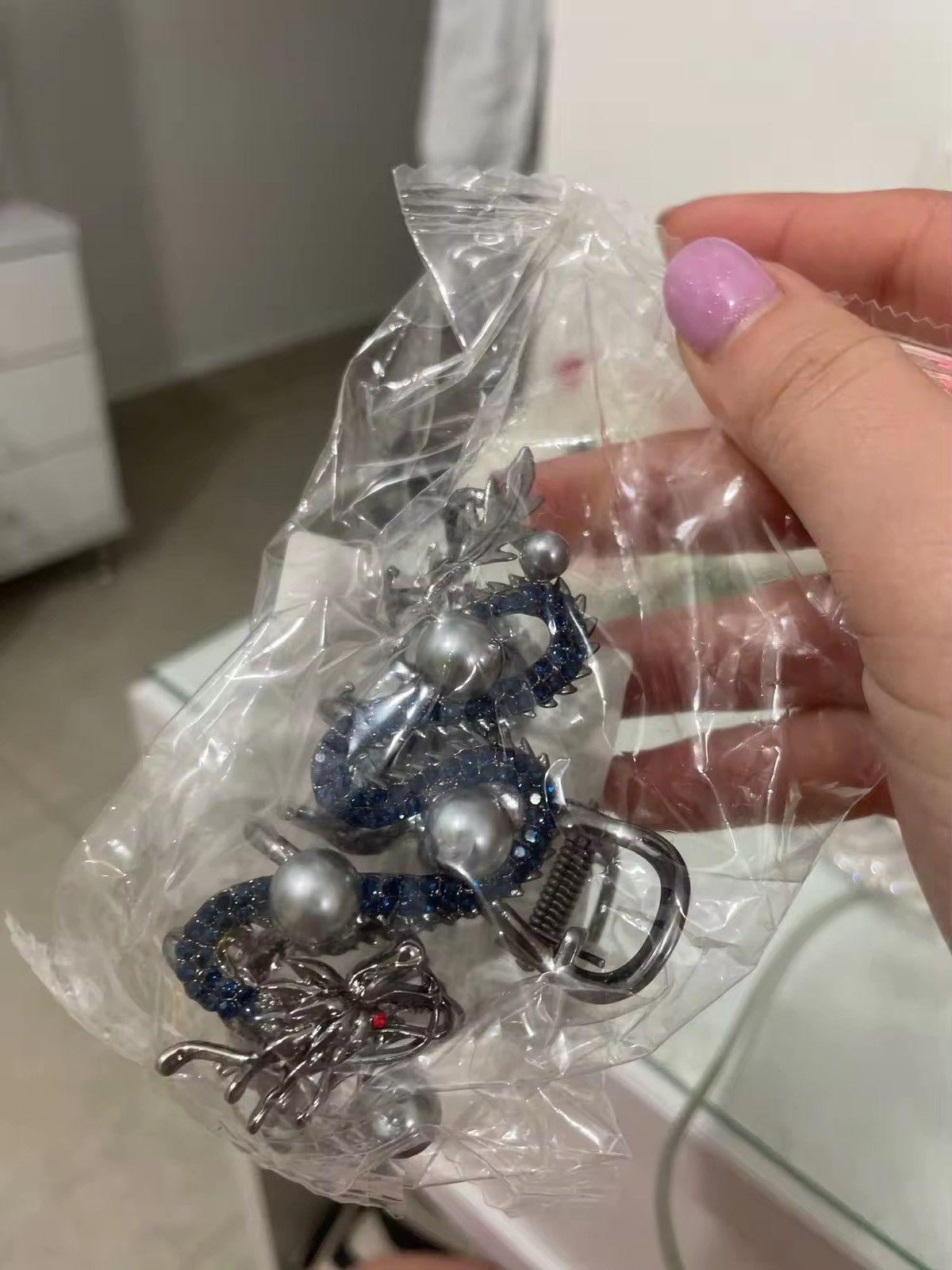 Japanese Brand × Jewelry Blue Dragon Hairpin With Pearl Size ONE SIZE - 5 Thumbnail