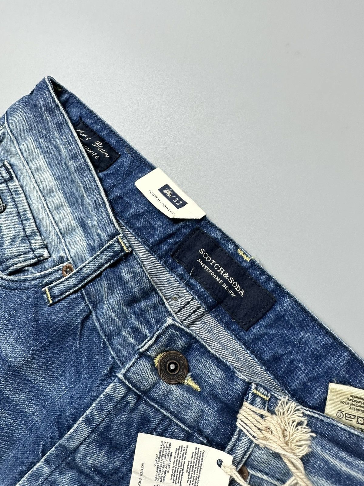 Scotch & Soda Scotch&Soda Skinny Fit Wash Blue Jeans Size US 28 / EU 44 - 4 Thumbnail