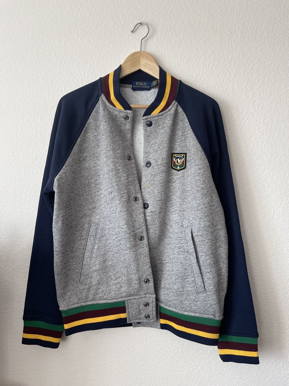 Polo Ralph Lauren Polo Ralph Lauren Dark Vintage Heather Laurel Crest Fleece Size US S / EU 44-46 / 1 - 5 Thumbnail
