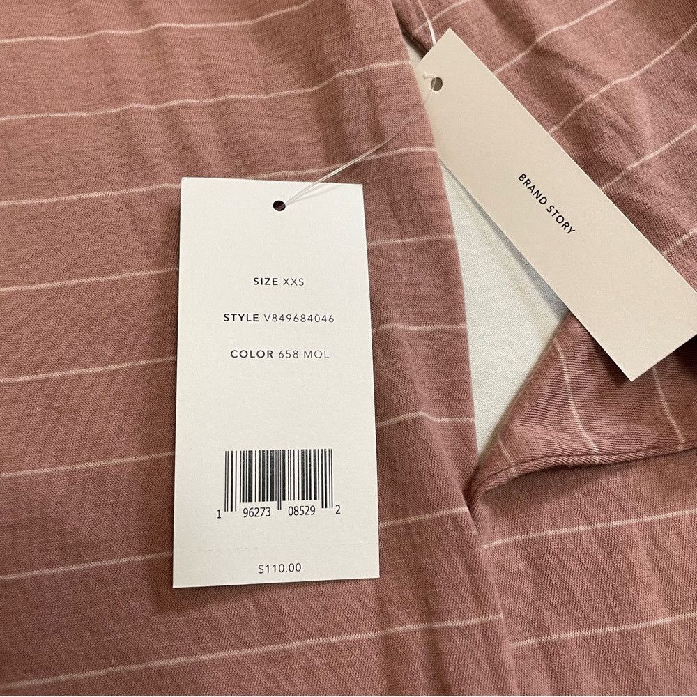Vince NWT New $110 Vince Striped Pima Cotton Long Sleeve Tee Size Size XXS / US 00 / IT 34 - 7 Thumbnail
