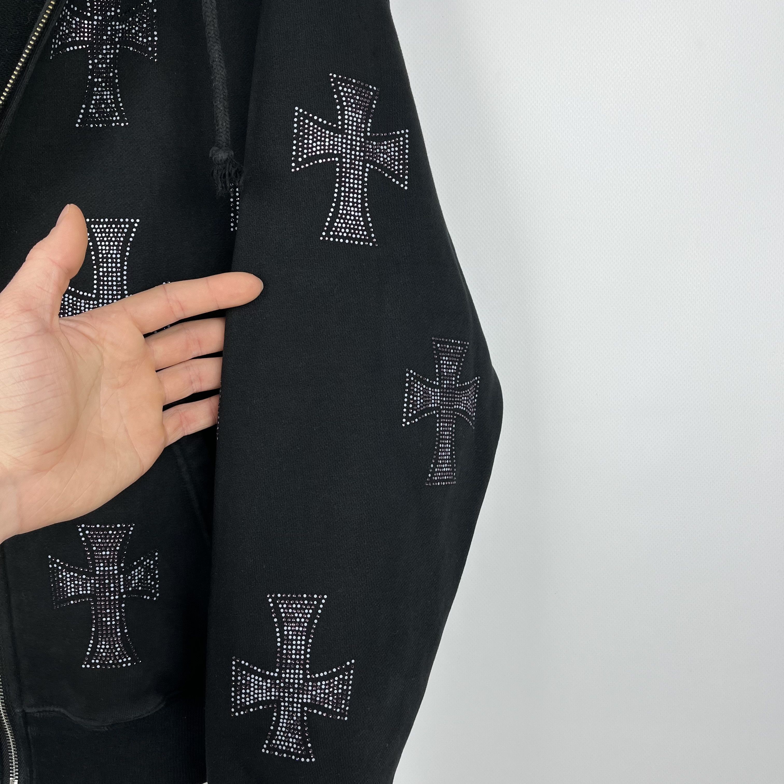 Unknown London Unknown London Saint Row Cross Full Zip Hoodie Size US S / EU 44-46 / 1 - 11 Thumbnail