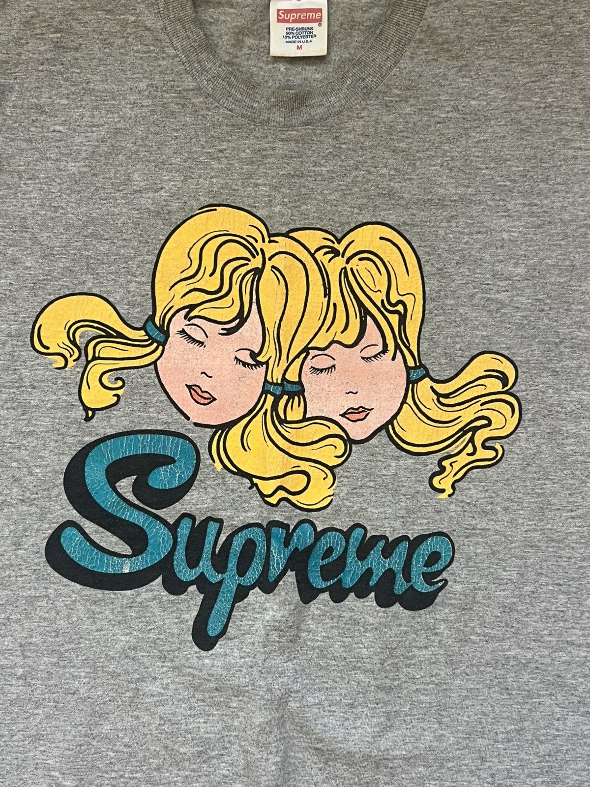 Supreme Supreme Twins tee medium gray fw13 Size US M / EU 48-50 / 2 - 3 Thumbnail