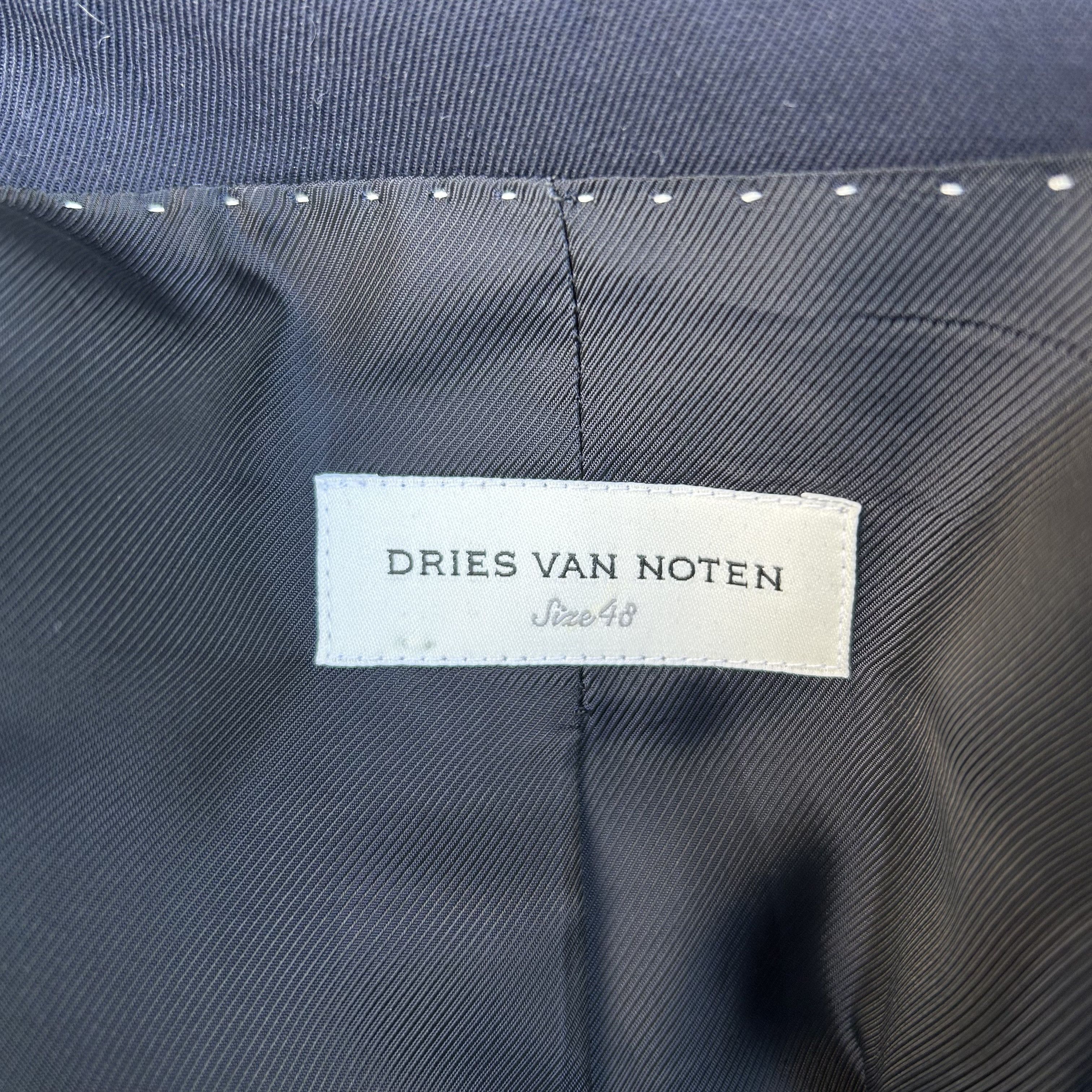 Dries Van Noten Dries van Noten Blue Double-Layered Blazer Jacket Size 48R - 9 Thumbnail