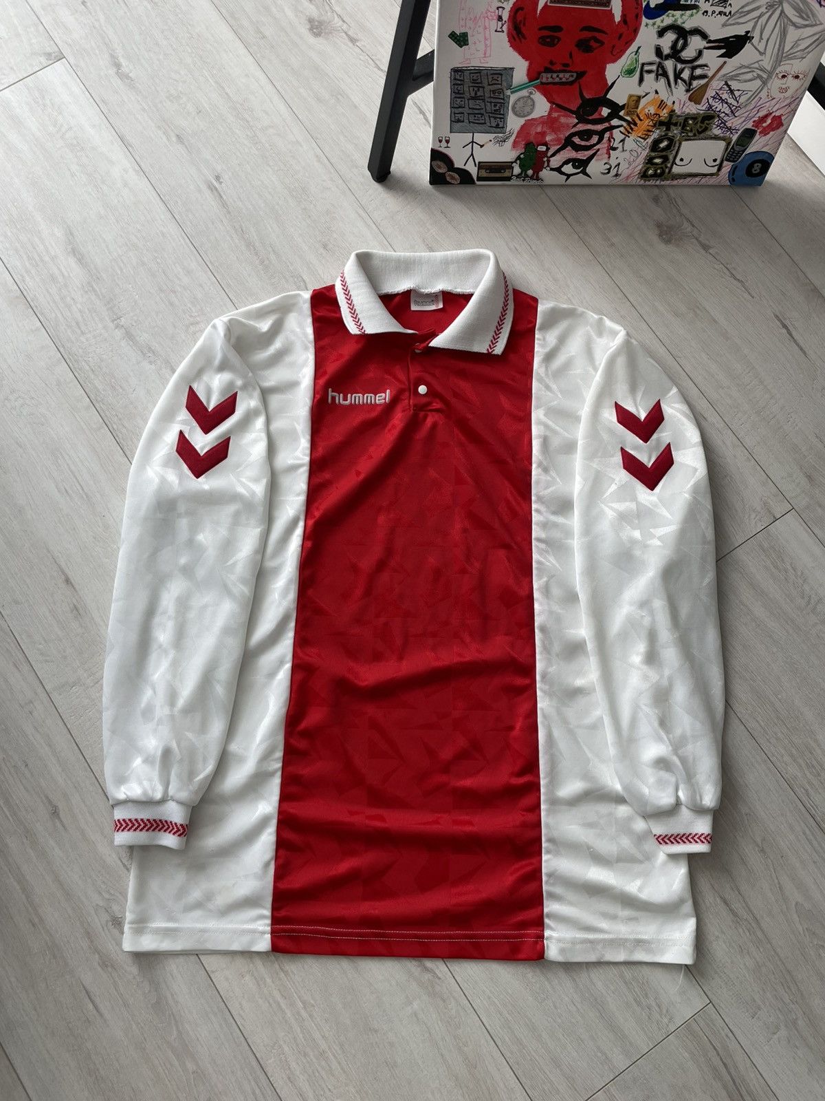 Hummel Vintage Hummel 1992/1994 Denmark Jersey Long Sleeve Shirt Size US XL / EU 56 / 4 - 1 Thumbnail