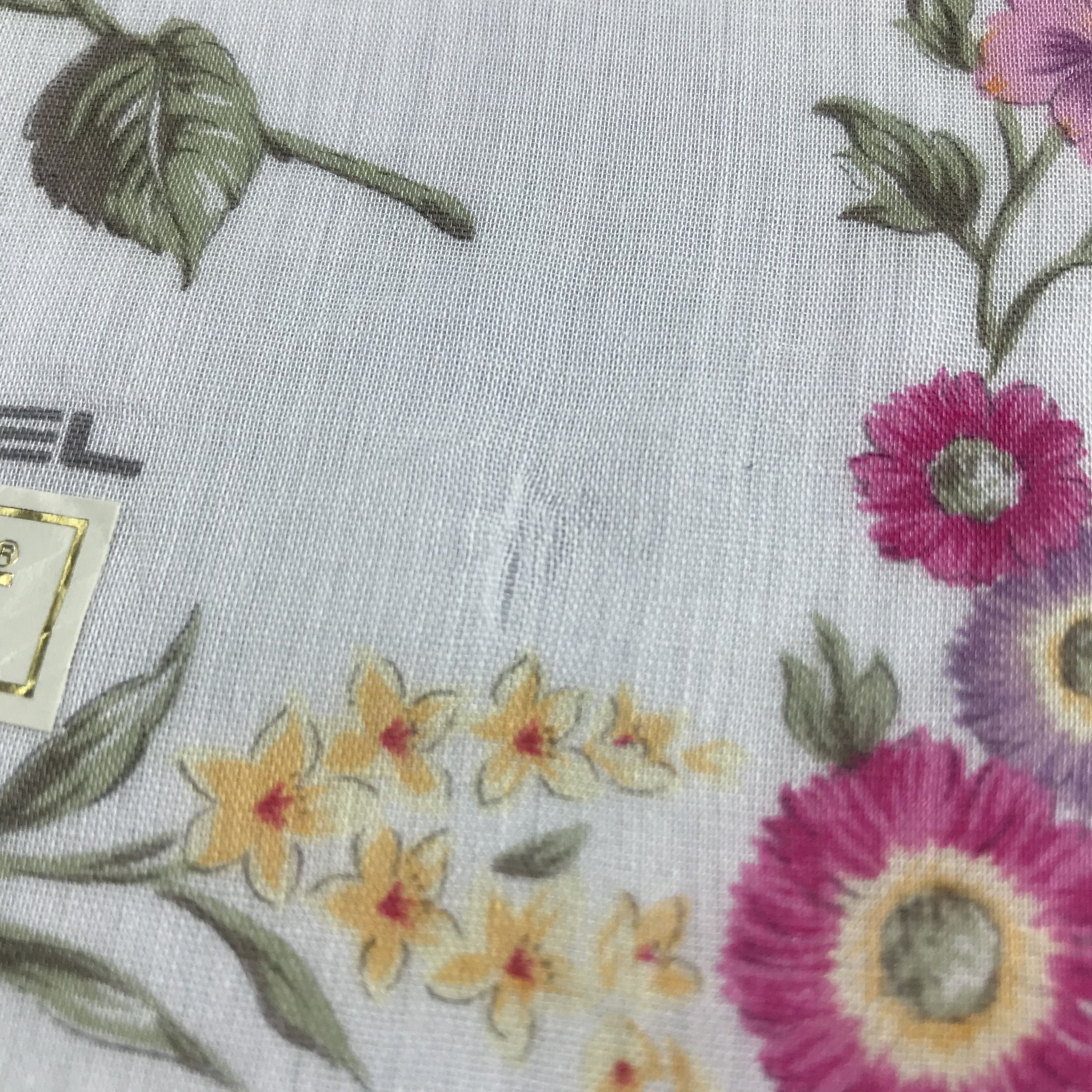 Lancel Lancel Floral Handkerchief Neckerchief Bandana H654 Size ONE SIZE - 5 Thumbnail