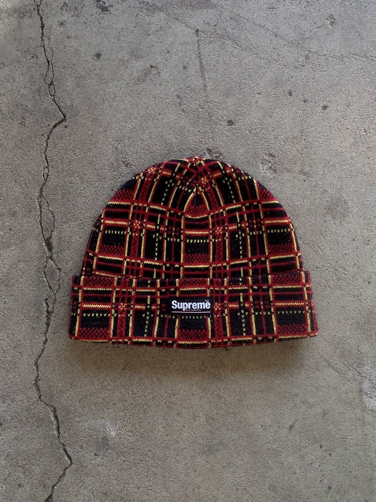 Japanese Brand × Streetwear × Supreme Supreme Plaid Beanie FW18