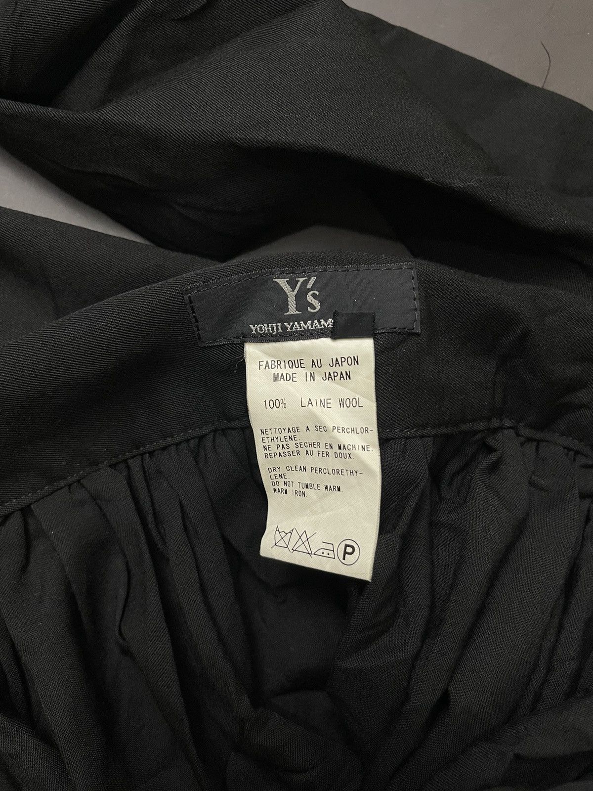 Yohji Yamamoto Y’s yohji yamamoto assymetric front tie wool skirt Size 30" / US 8 / IT 44 - 10 Thumbnail