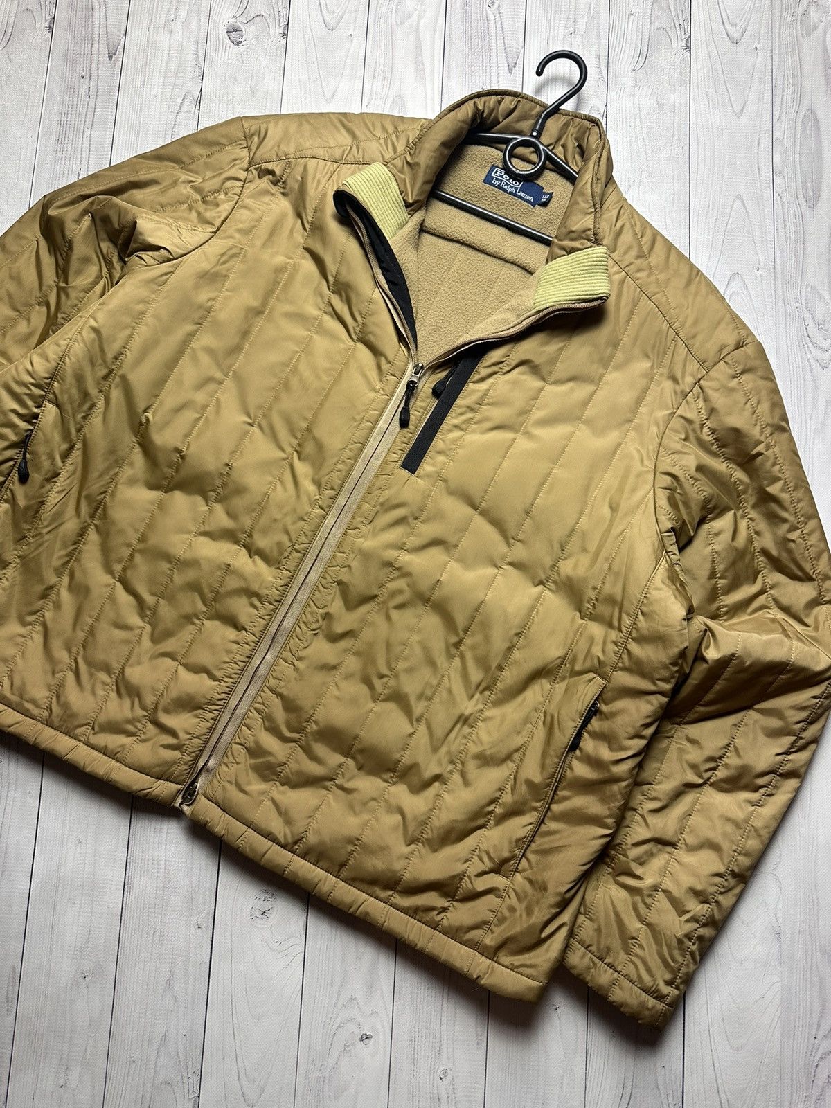 Vintage Vintage polo Ralph Lauren jacket size XL gold rare fleece Size US XL / EU 56 / 4 - 3 Thumbnail