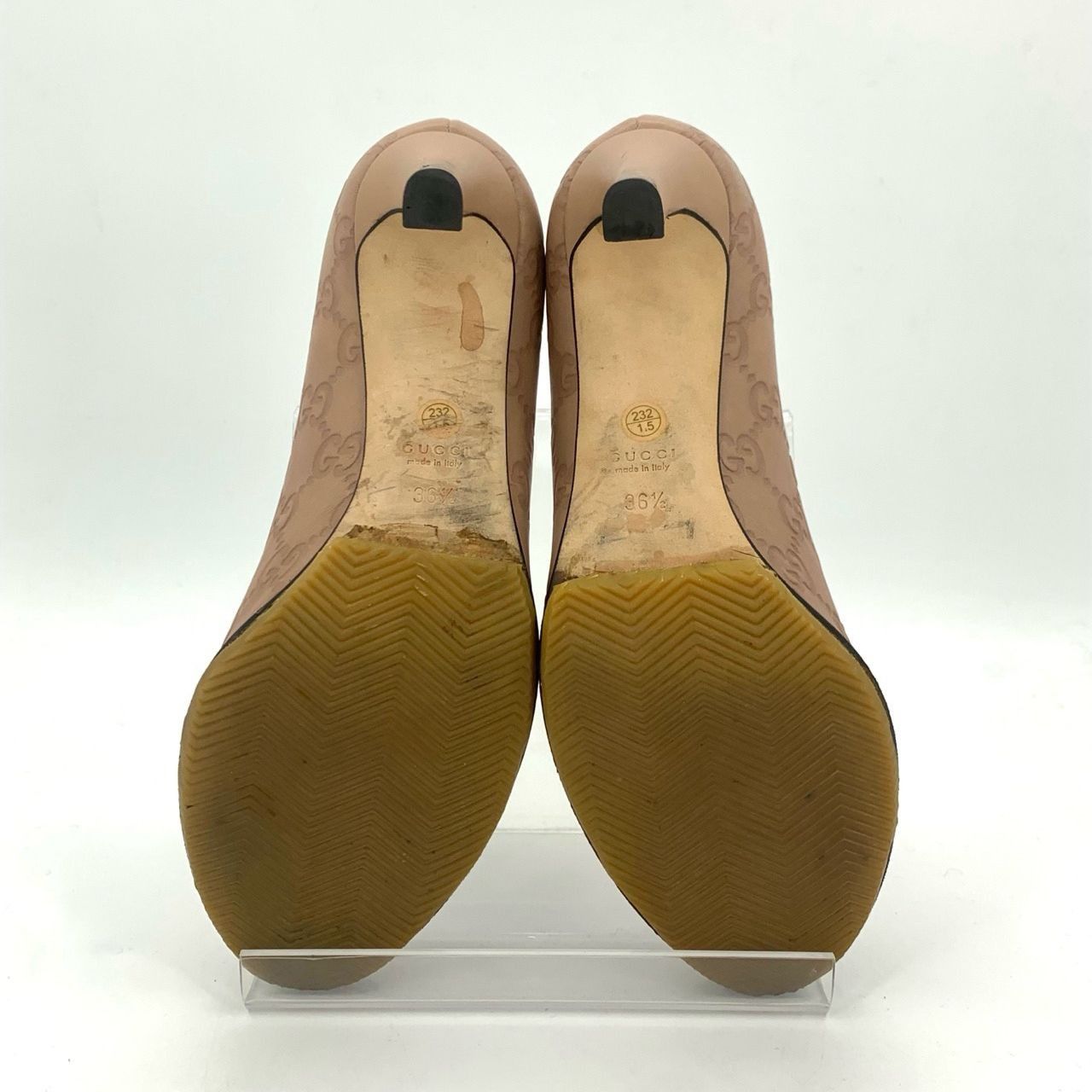 Gucci Gucci Size 36.5 Double G Presbyopia Leather Pointed-Toe Heel Size US 6.5 / IT 36.5 - 7 Thumbnail