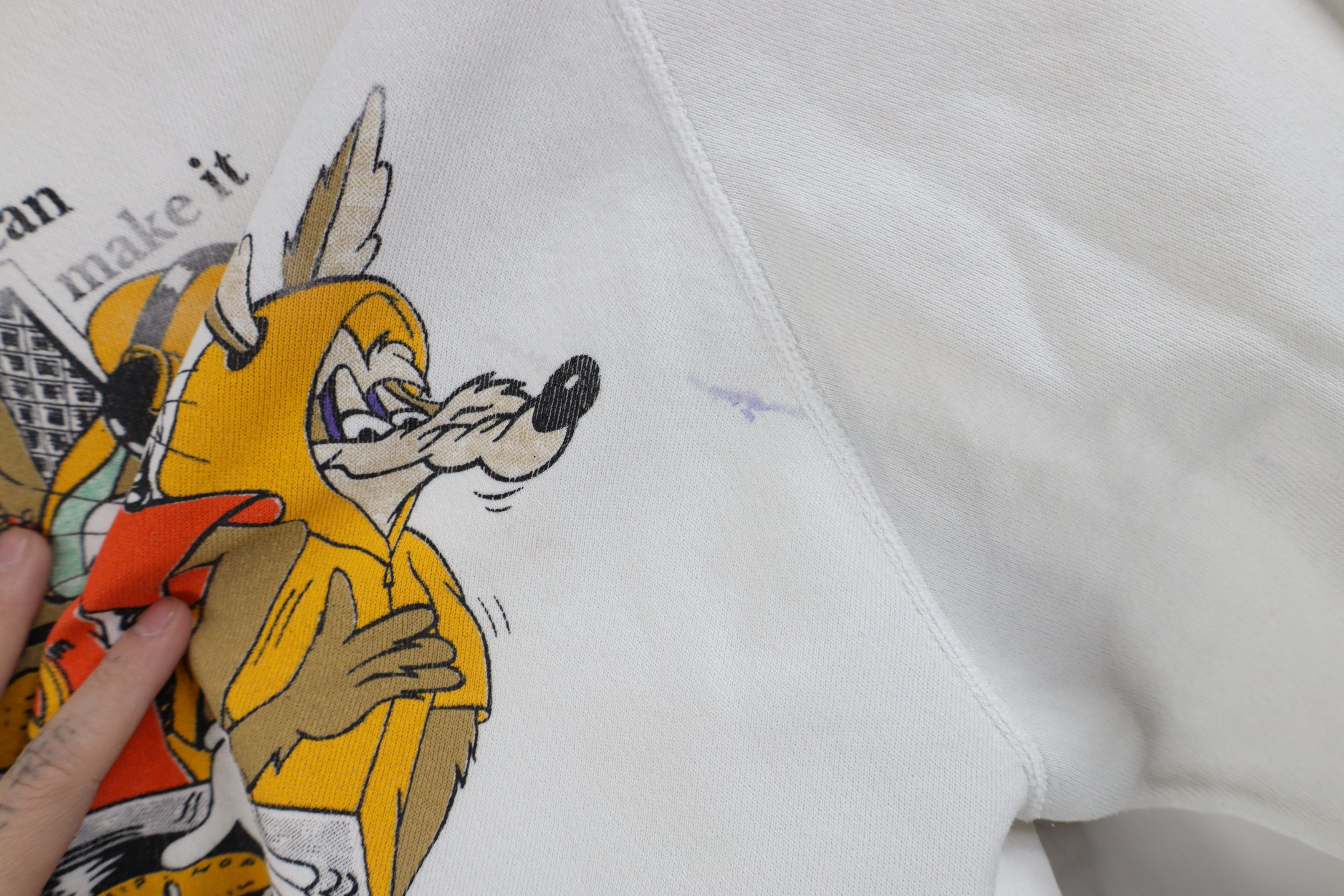 Vintage Vintage 90s Looney Tunes Hop Rap DJ Crewneck Sweatshirt USA Size US XL / EU 56 / 4 - 8 Thumbnail