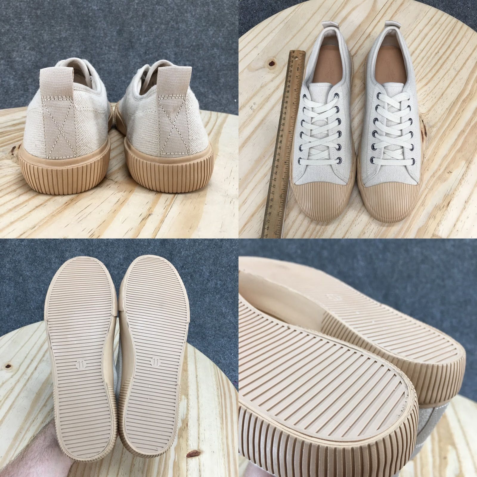 Vintage Universal Thread Shoes Womens 11 Grace Sneakers Cream Lace Up Low Top Comfort Size L / US 10 / IT 46 - 8 Thumbnail